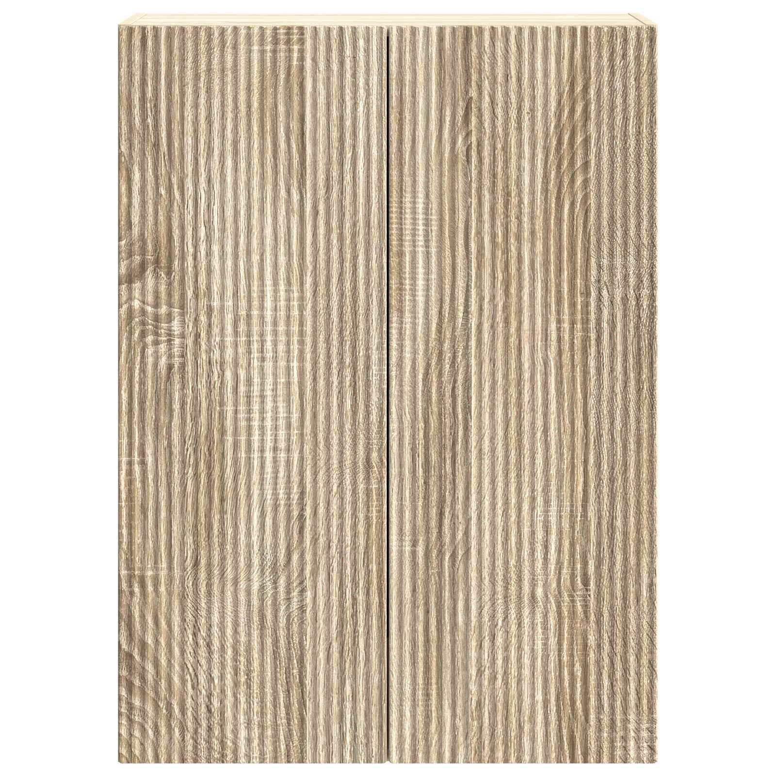 vidaXL Wandschrank Sonoma-Eiche 66 x 34,5 x 90 cm Holzwerkstoff
