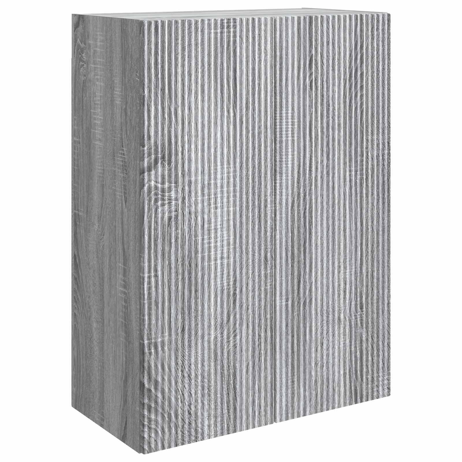 vidaXL Wandschrank Grau Sonoma 66 x 34,5 x 90 cm Holzwerkstoff