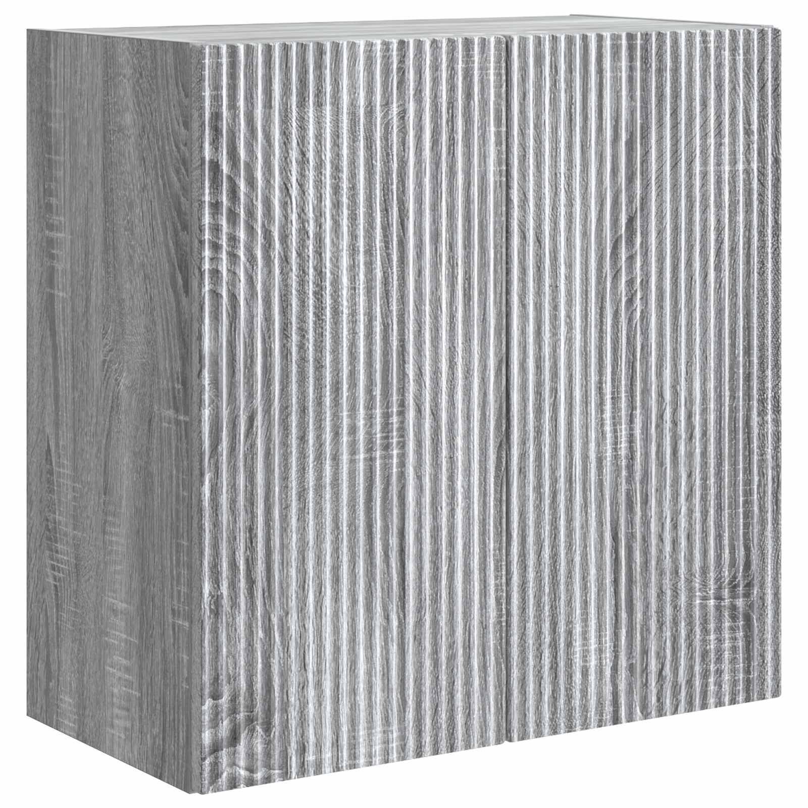 vidaXL Wandschrank Grau Sonoma 59 x 31 x 60 cm Holzwerkstoff