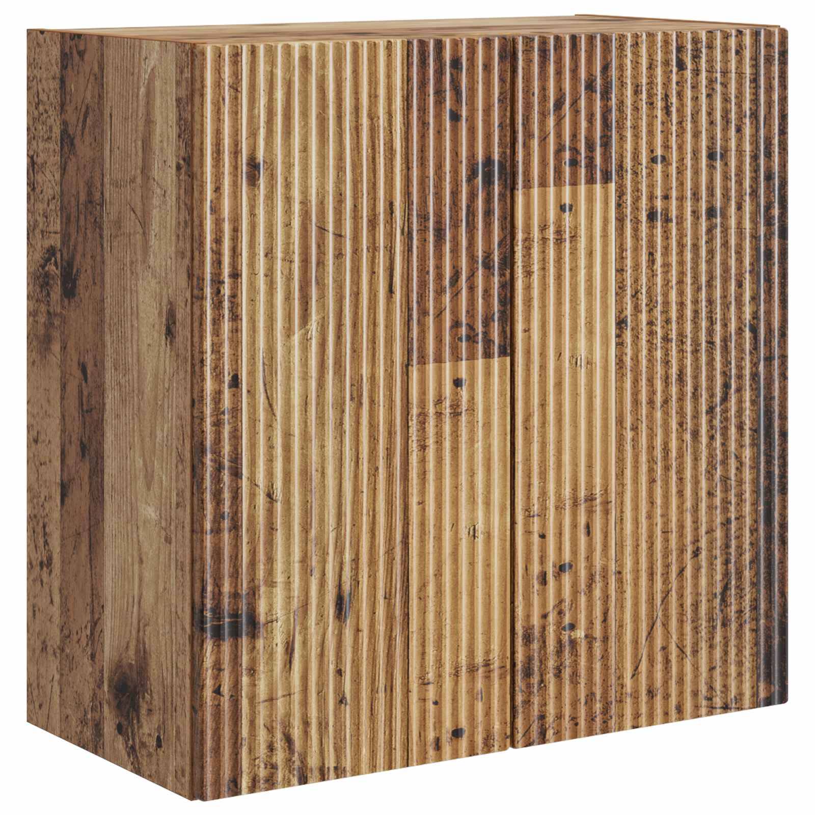 vidaXL Wandschrank Altholz 59 x 31 x 60 cm Holzwerkstoff