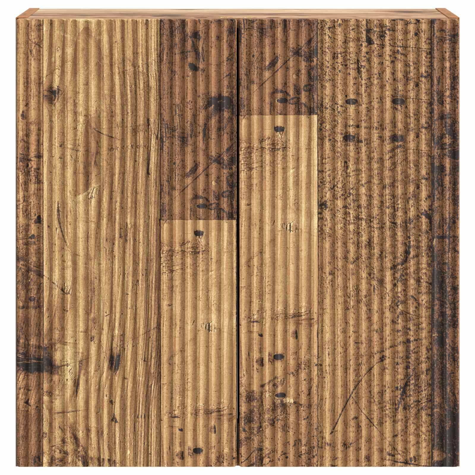 vidaXL Wandschrank Altholz 59 x 31 x 60 cm Holzwerkstoff