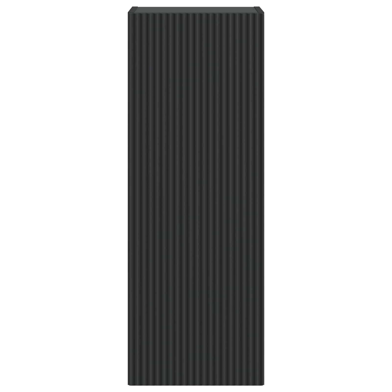 vidaXL Wandschrank Schwarz 33 x 34,5 x 90 cm Holzwerkstoff