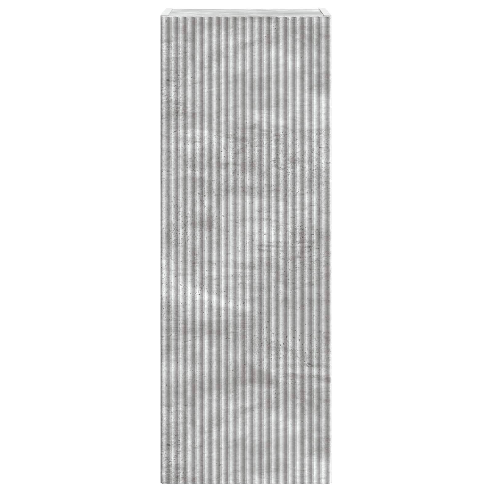 vidaXL Wandschrank Betongrau 33 x 34,5 x 90 cm Holzwerkstoff