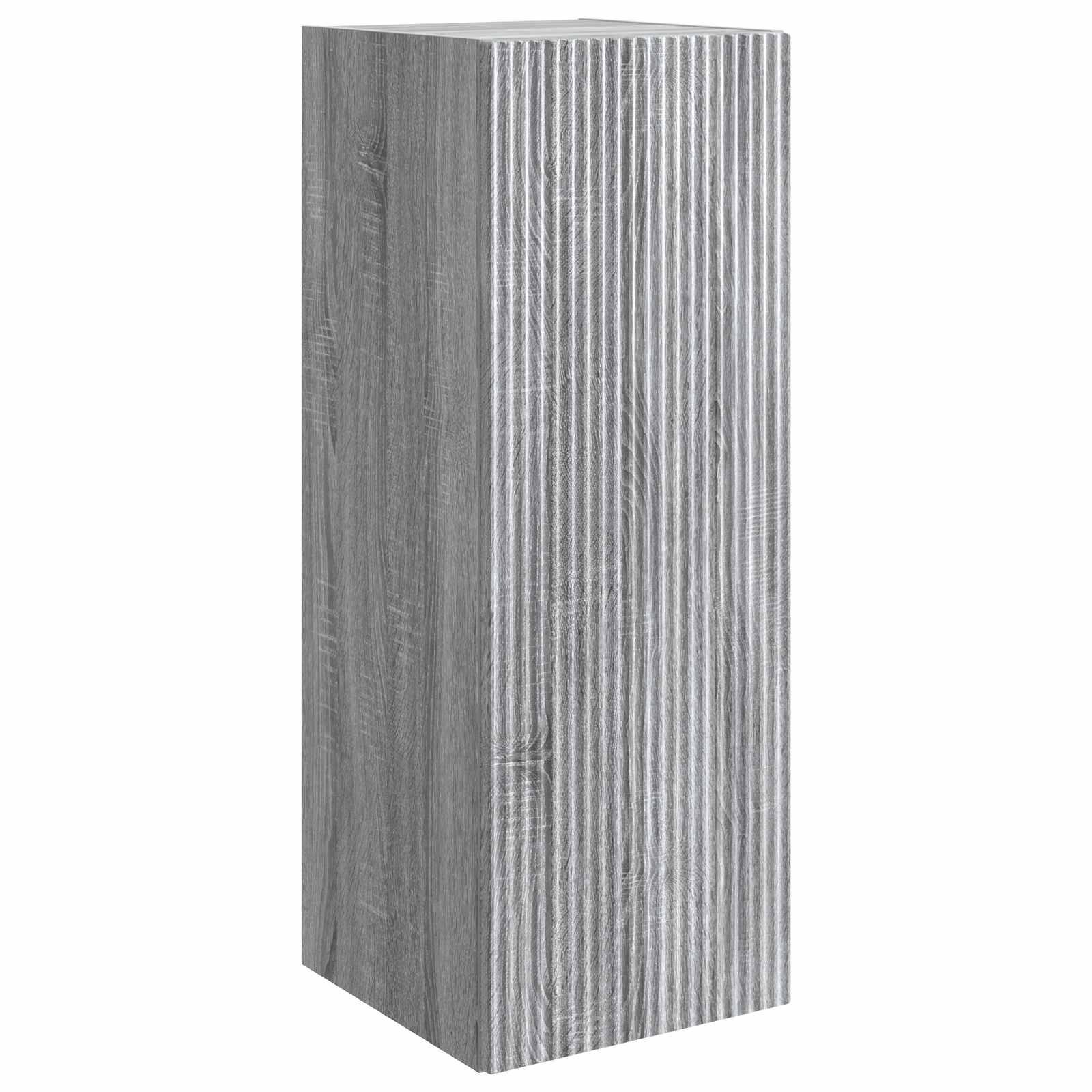 vidaXL Wandschrank Grau Sonoma 33 x 34,5 x 90 cm Holzwerkstoff