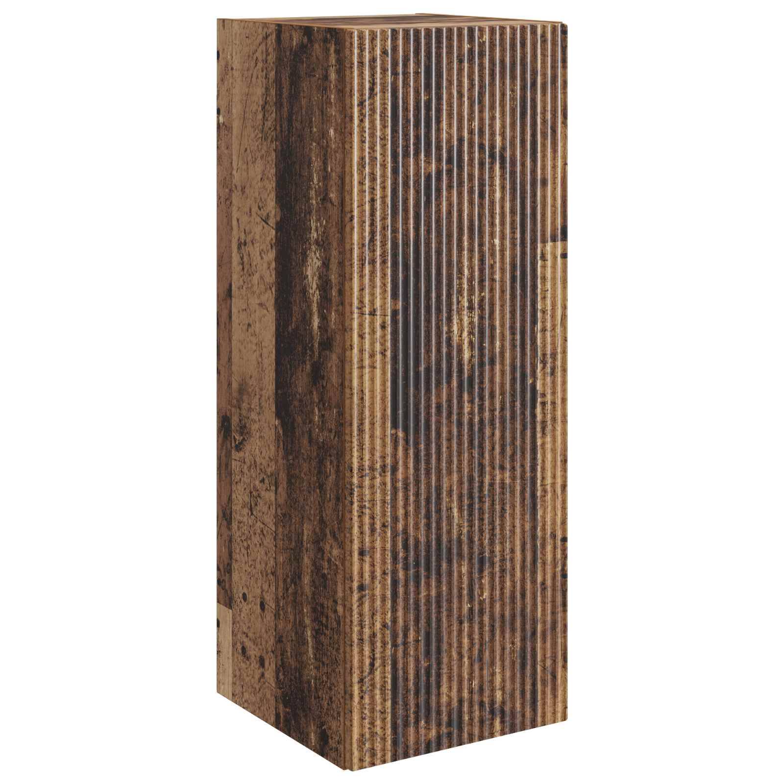 vidaXL Wandschrank Altholz 33 x 34,5 x 90 cm Holzwerkstoff