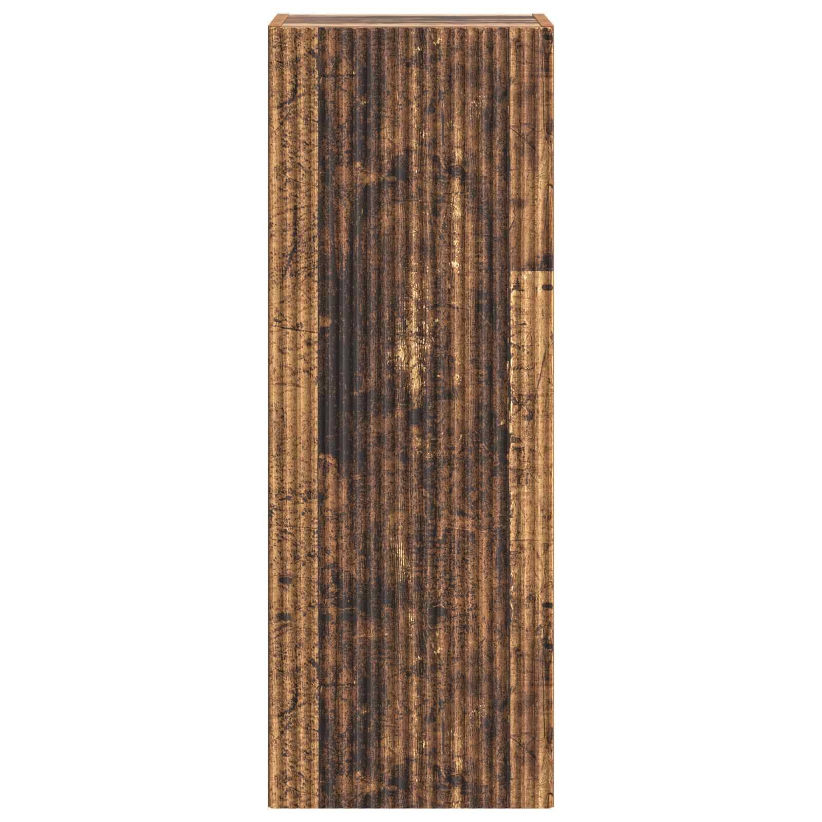 vidaXL Wandschrank Altholz 33 x 34,5 x 90 cm Holzwerkstoff