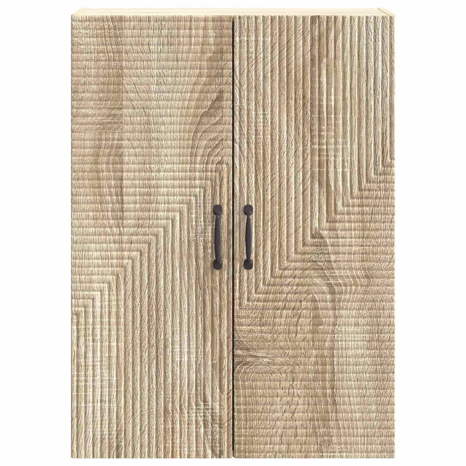 vidaXL Wandschrank Sonoma-Eiche 66 x 34,5 x 90 cm Holzwerkstoff