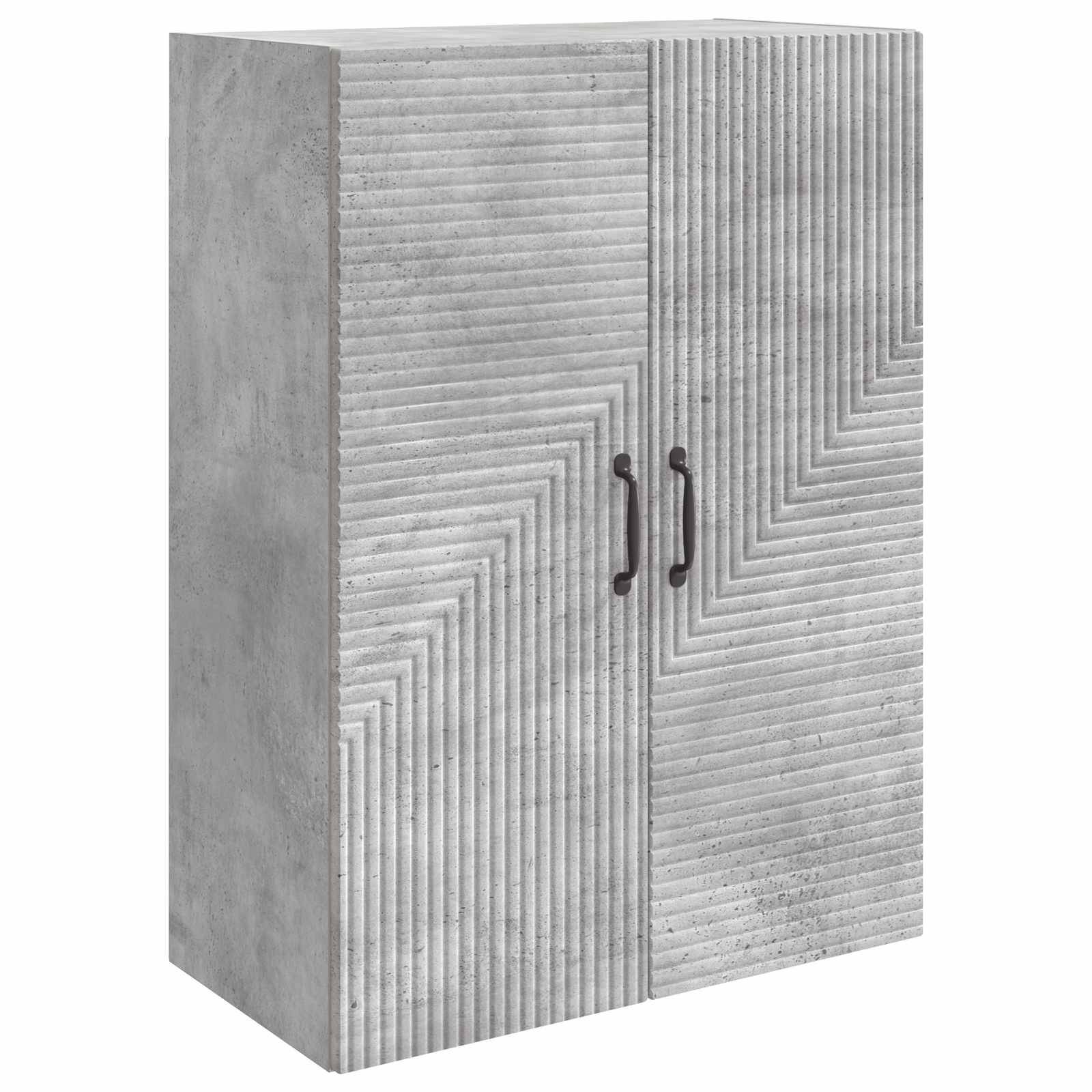vidaXL Wandschrank Betongrau 66 x 34,5 x 90 cm Holzwerkstoff
