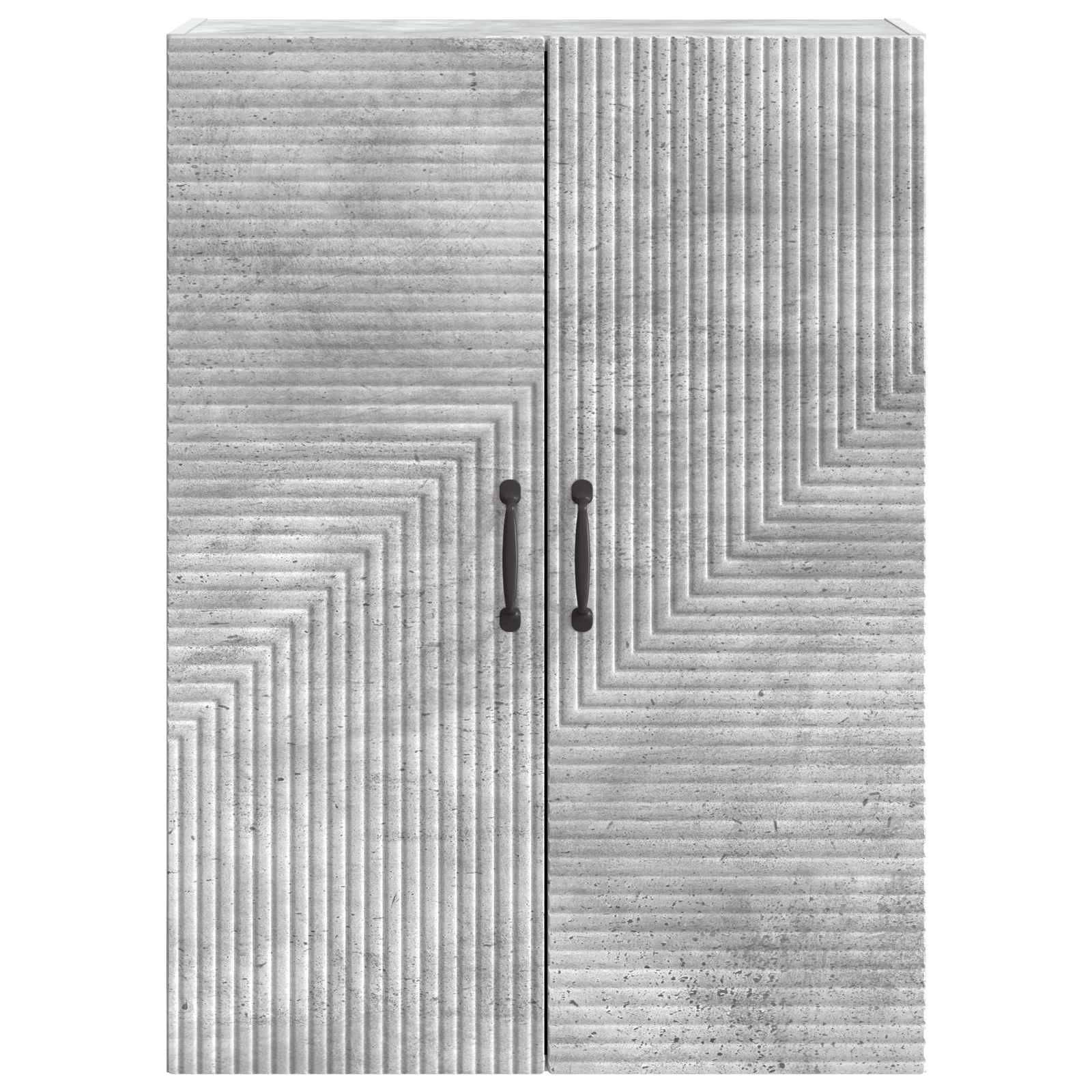 vidaXL Wandschrank Betongrau 66 x 34,5 x 90 cm Holzwerkstoff