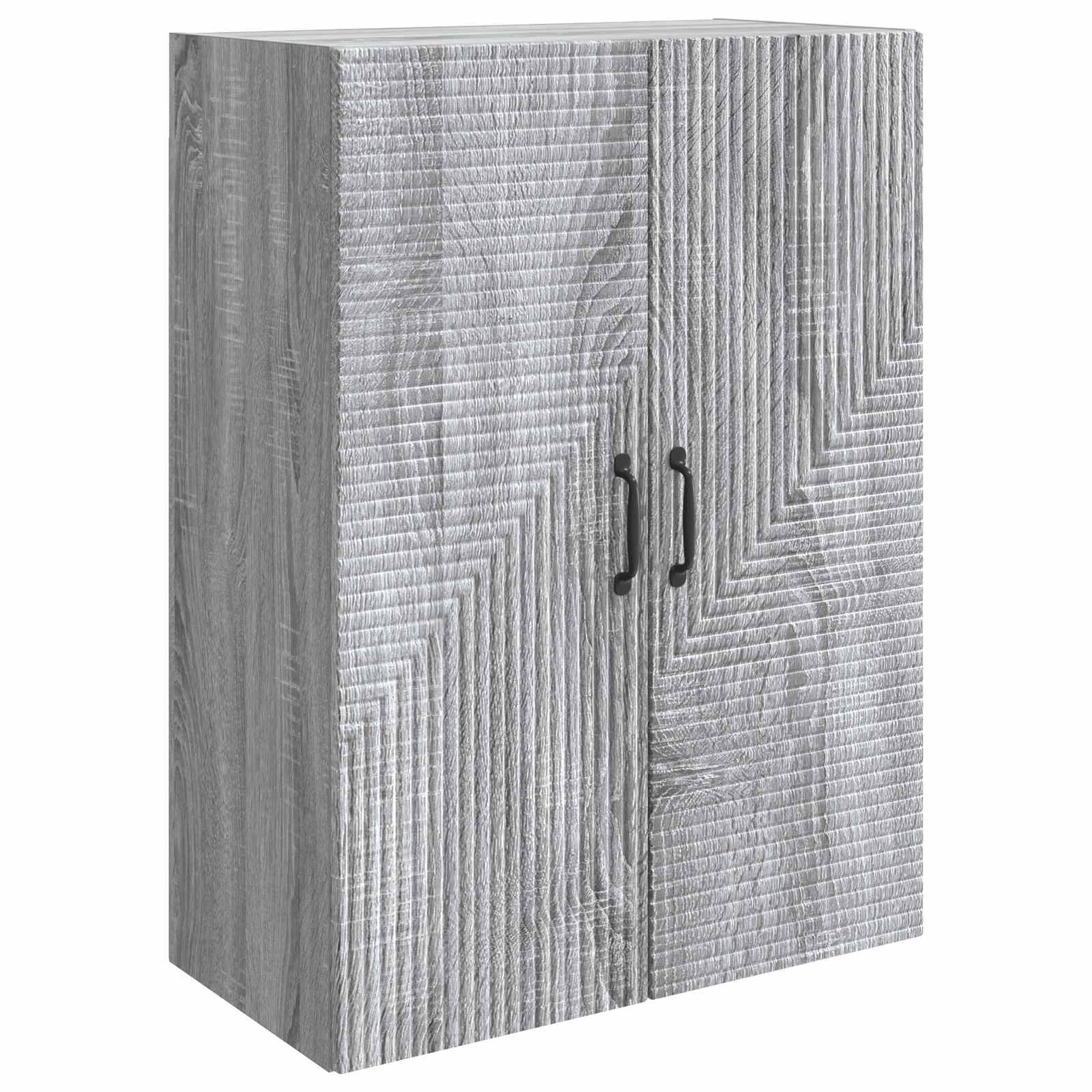 vidaXL Wandschrank Grau Sonoma 66 x 34,5 x 90 cm Holzwerkstoff