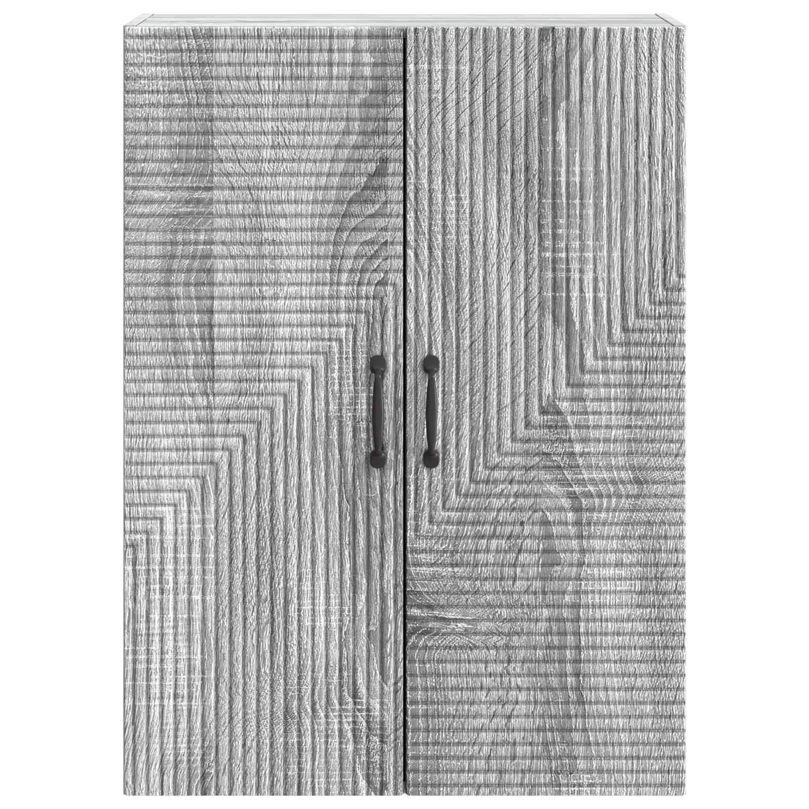 vidaXL Wandschrank Grau Sonoma 66 x 34,5 x 90 cm Holzwerkstoff