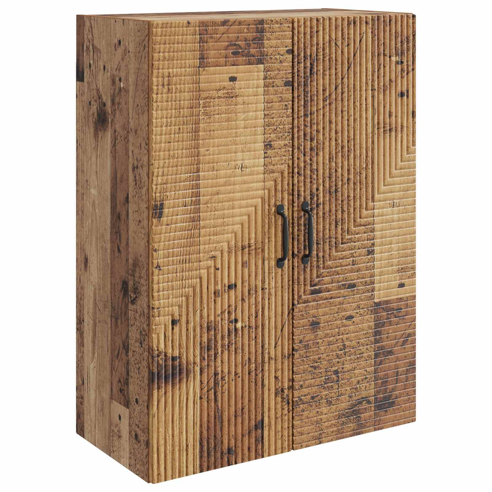 vidaXL Wandschrank Altholz 66 x 34,5 x 90 cm Holzwerkstoff