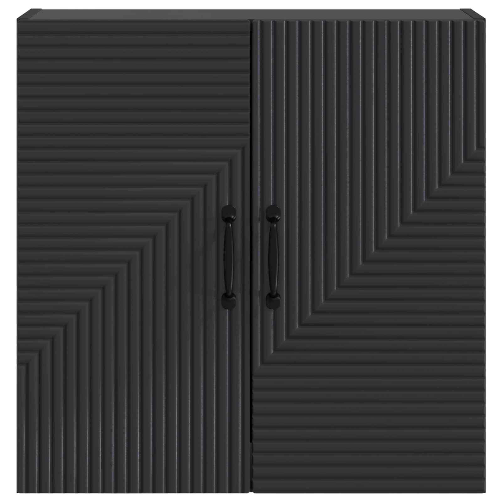 vidaXL Wandschrank Schwarz 59 x 31 x 60 cm Holzwerkstoff