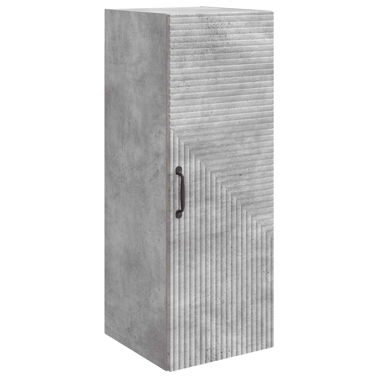 vidaXL Wandschrank Betongrau 33 x 34,5 x 90 cm Holzwerkstoff