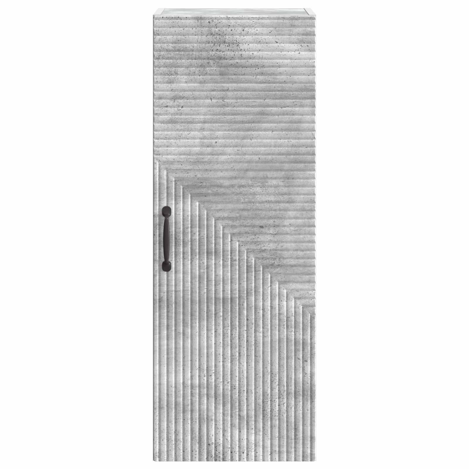 vidaXL Wandschrank Betongrau 33 x 34,5 x 90 cm Holzwerkstoff