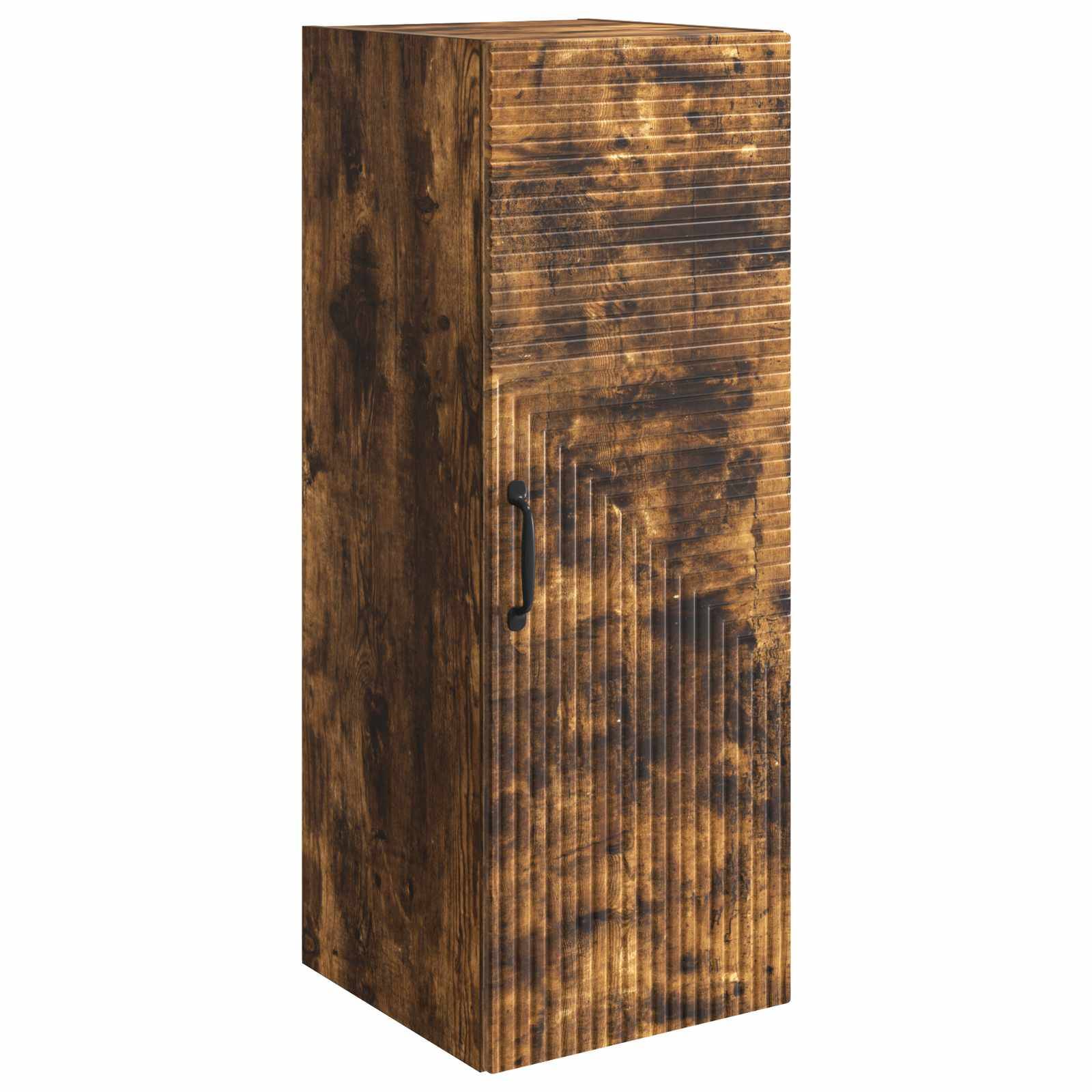 vidaXL Wandschrank Geräucherte Eiche 33 x 34,5 x 90 cm Holzwerkstoff