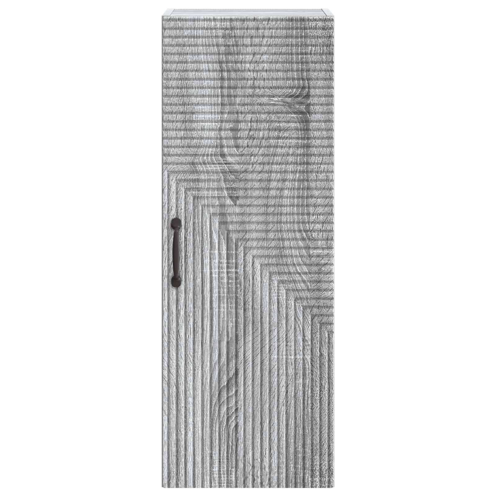 vidaXL Wandschrank Grau Sonoma 33 x 34,5 x 90 cm Holzwerkstoff