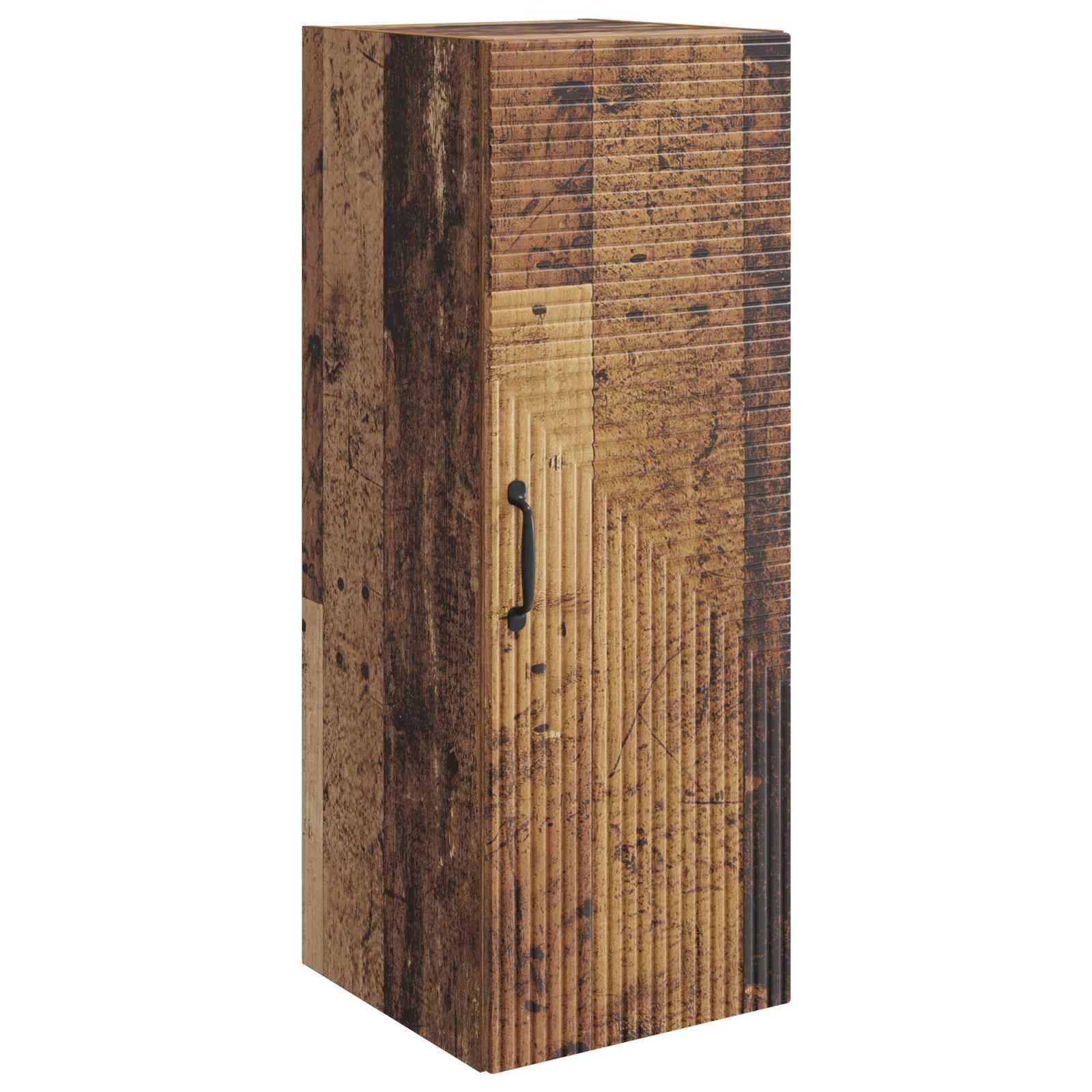 vidaXL Wandschrank Altholz 33 x 34,5 x 90 cm Holzwerkstoff