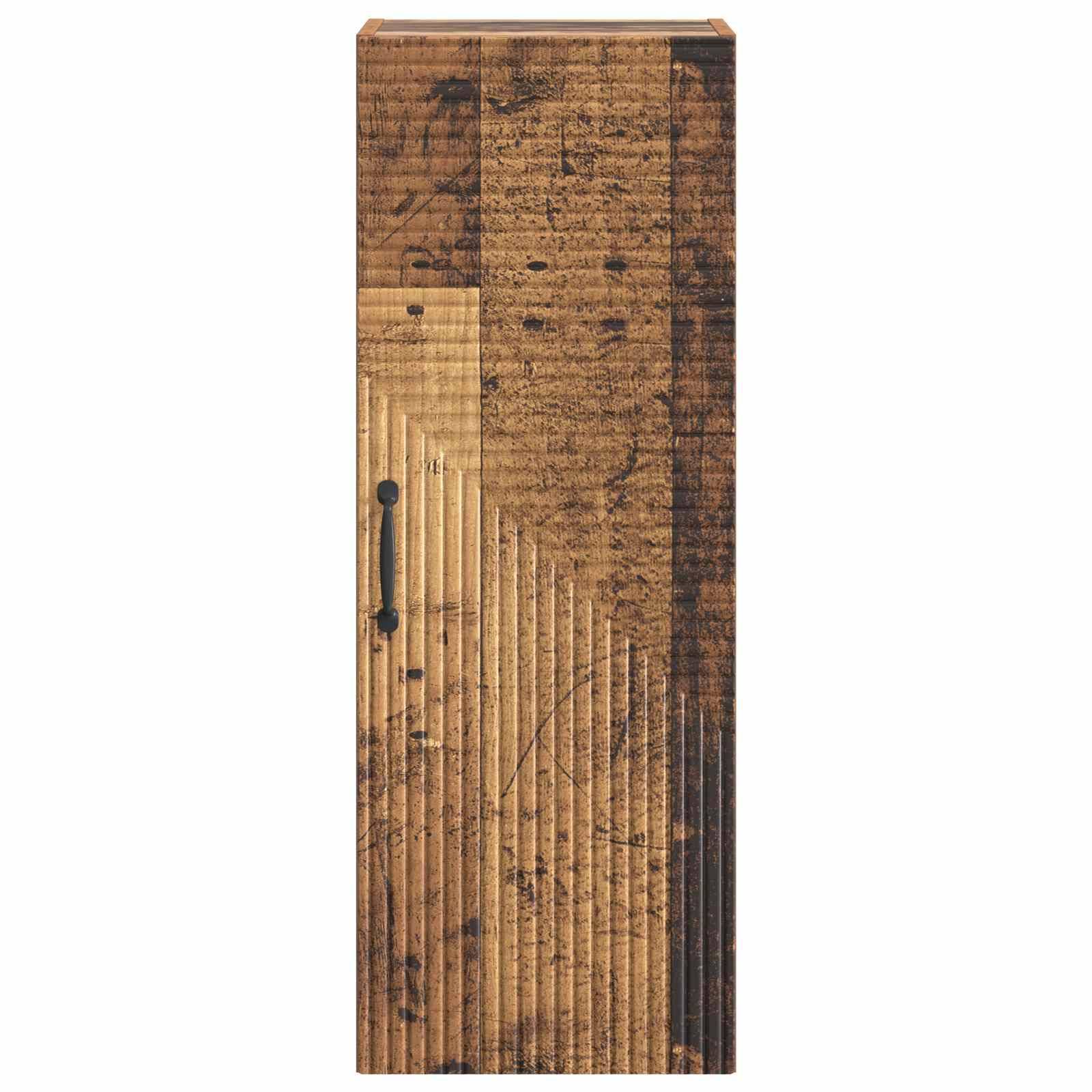 vidaXL Wandschrank Altholz 33 x 34,5 x 90 cm Holzwerkstoff