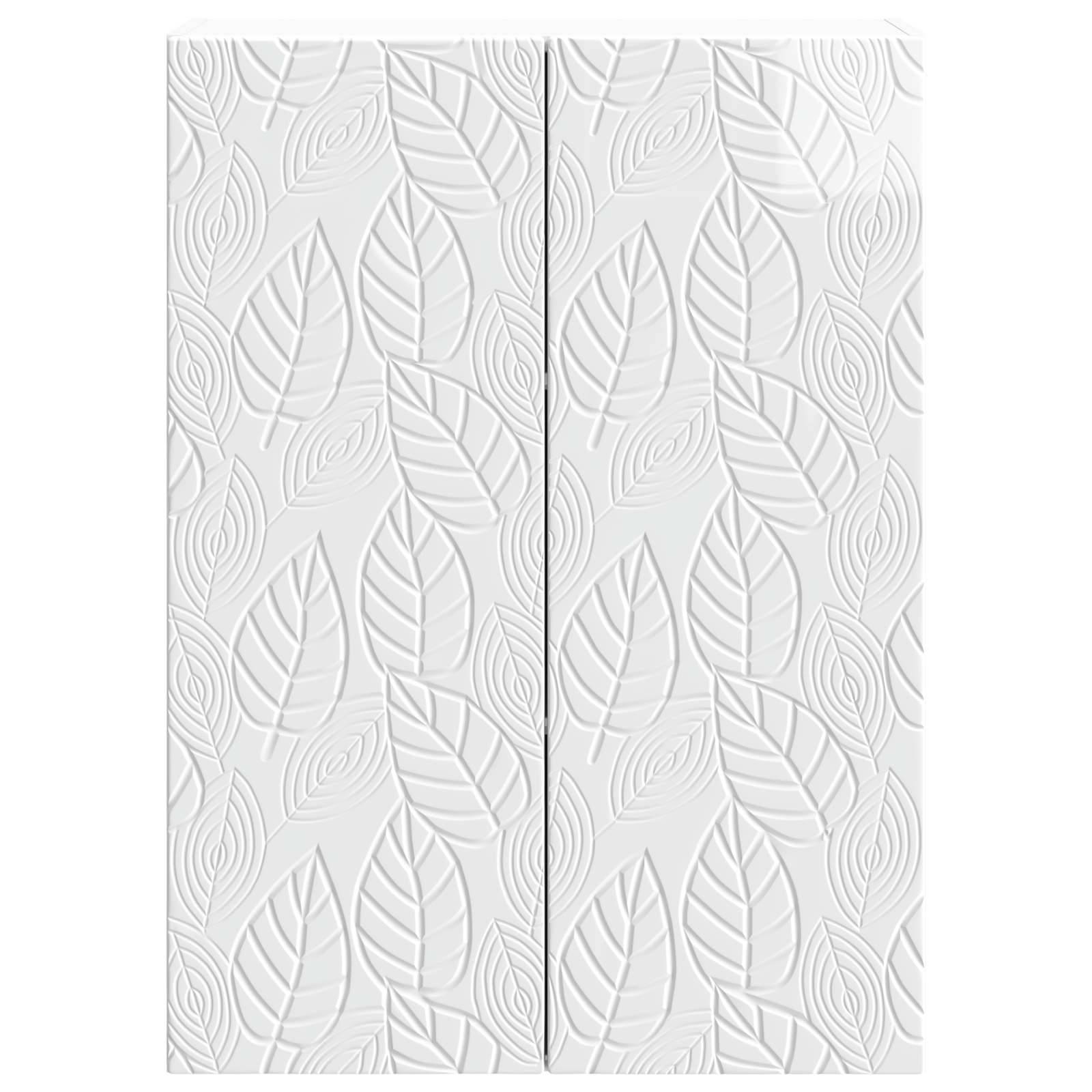 vidaXL Wandschrank Hochglanz Weiß 66 x 34,5 x 90 cm Holzwerkstoff