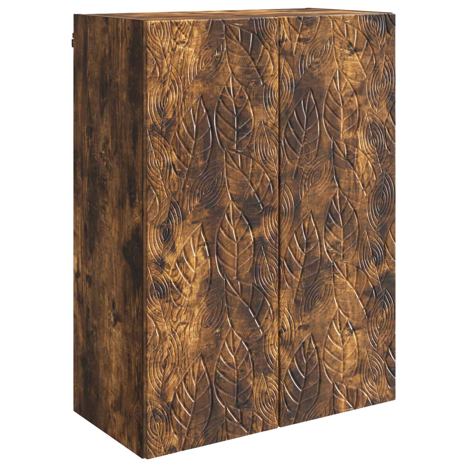 vidaXL Wandschrank Geräucherte Eiche 66 x 34,5 x 90 cm Holzwerkstoff