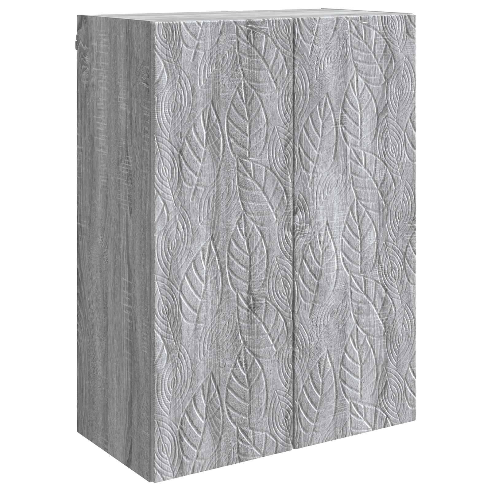 vidaXL Wandschrank Grau Sonoma 66 x 34,5 x 90 cm Holzwerkstoff