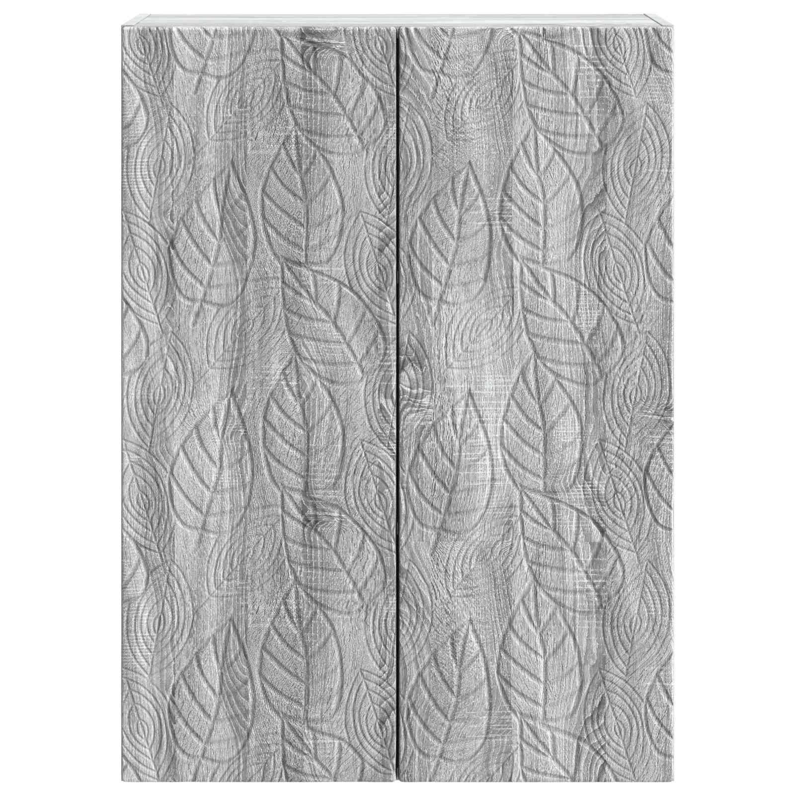vidaXL Wandschrank Grau Sonoma 66 x 34,5 x 90 cm Holzwerkstoff