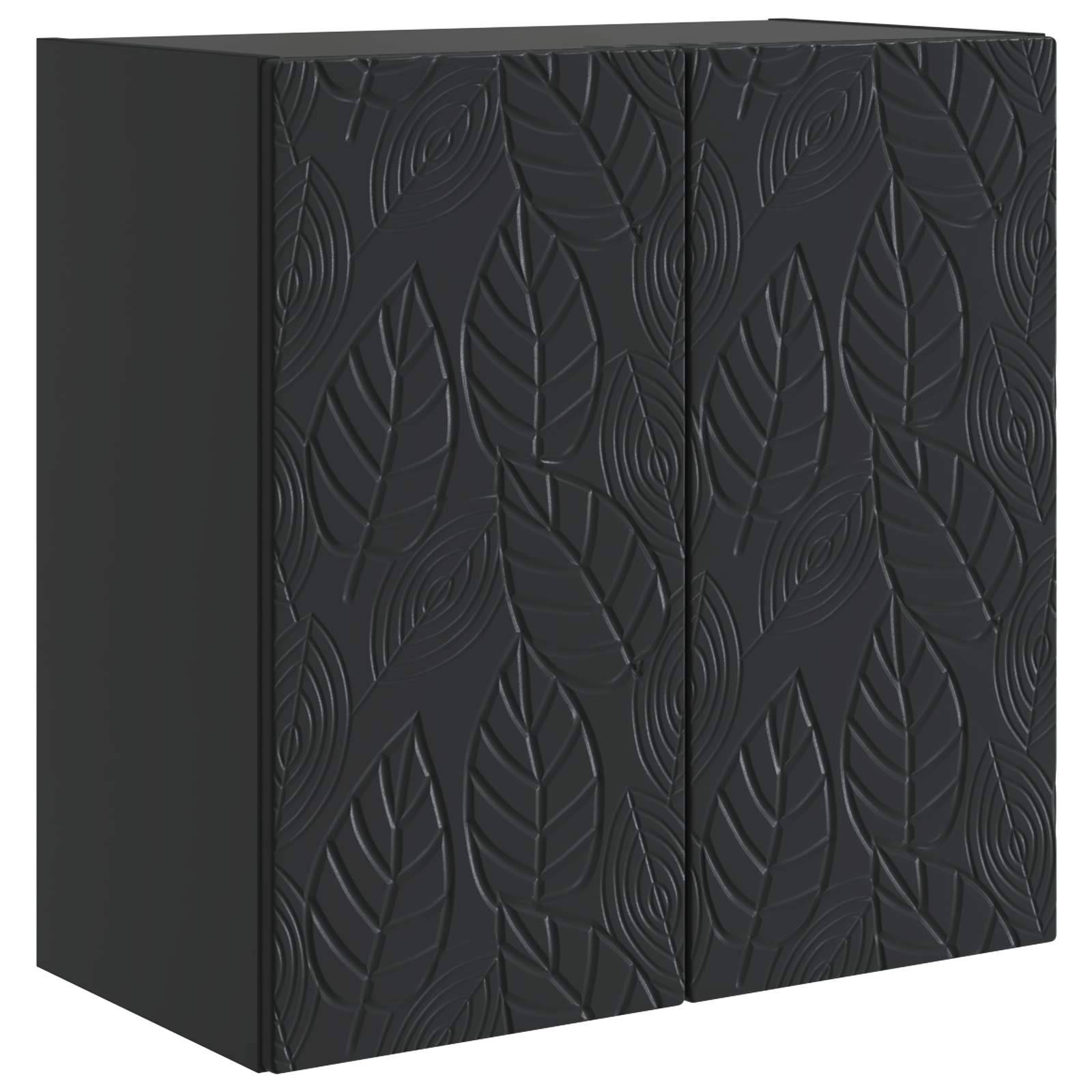 vidaXL Wandschrank Schwarz 59 x 31 x 60 cm Holzwerkstoff