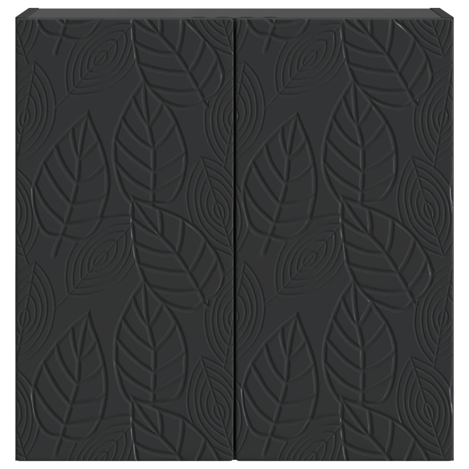 vidaXL Wandschrank Schwarz 59 x 31 x 60 cm Holzwerkstoff
