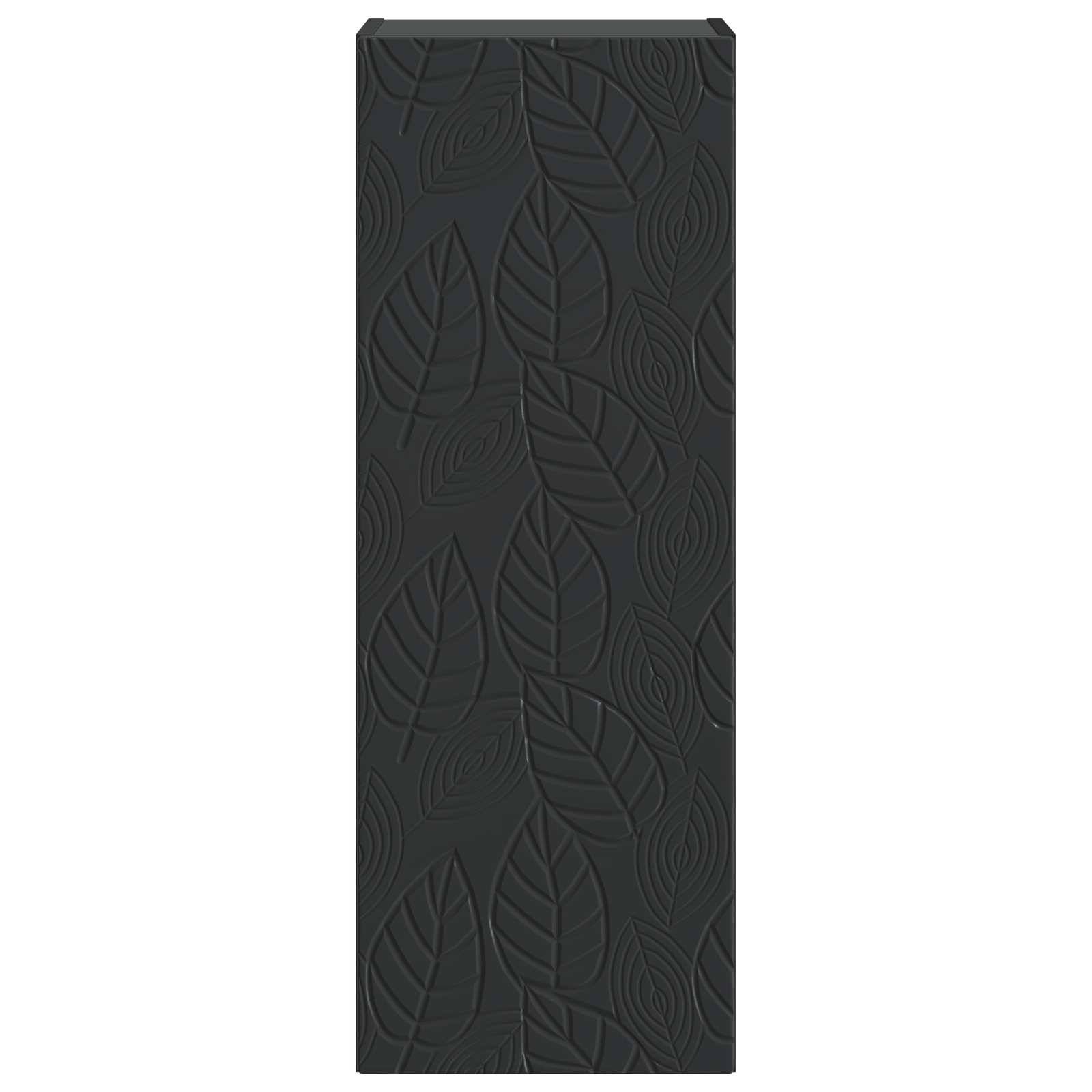 vidaXL Wandschrank Schwarz 33 x 34,5 x 90 cm Holzwerkstoff