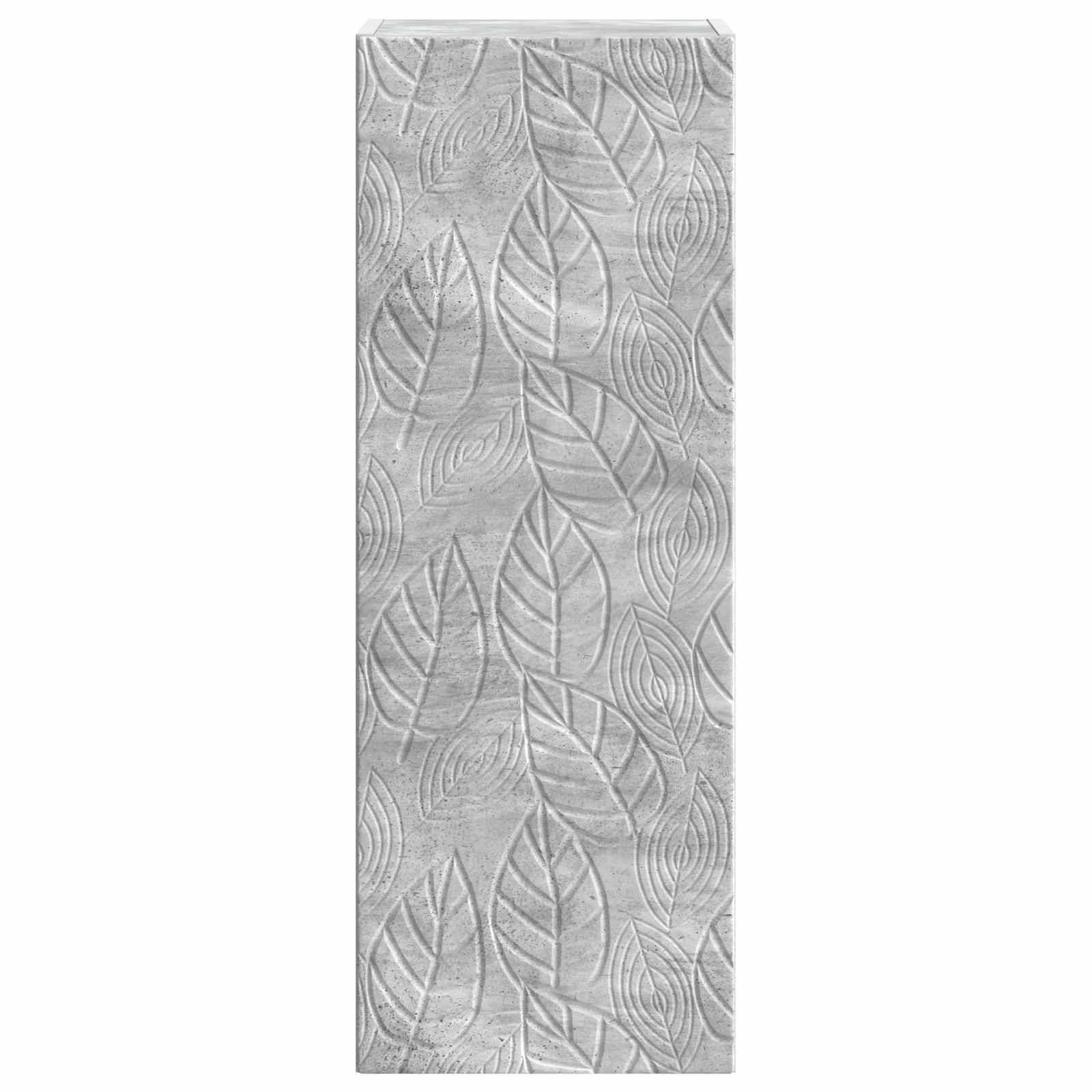 vidaXL Wandschrank Betongrau 33 x 34,5 x 90 cm Holzwerkstoff