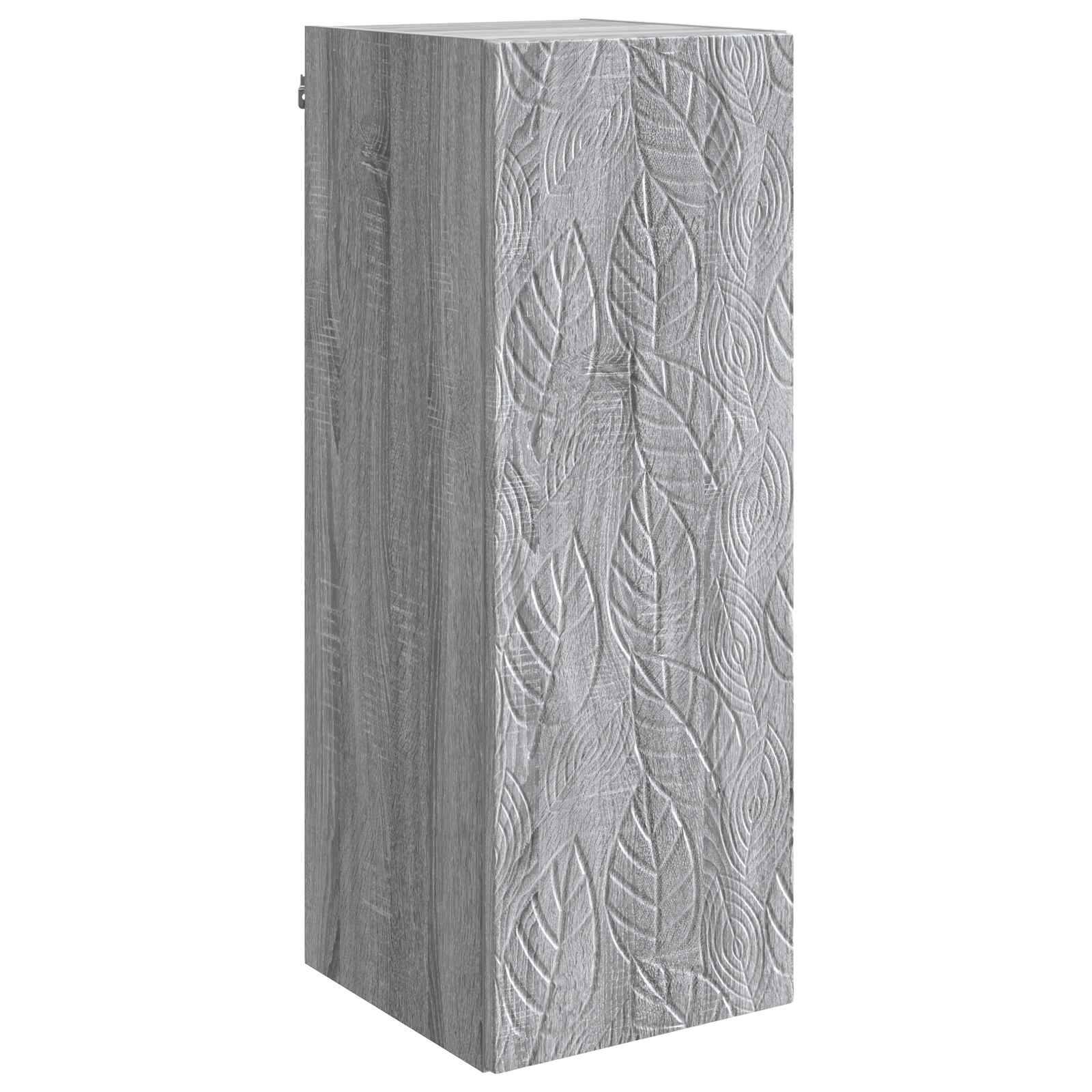vidaXL Wandschrank Grau Sonoma 33 x 34,5 x 90 cm Holzwerkstoff