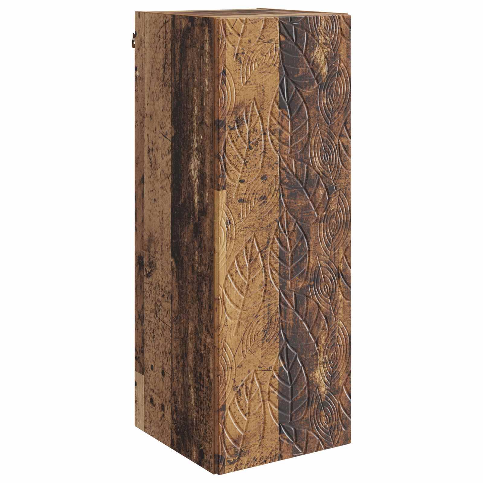 vidaXL Wandschrank Altholz 33 x 34,5 x 90 cm Holzwerkstoff