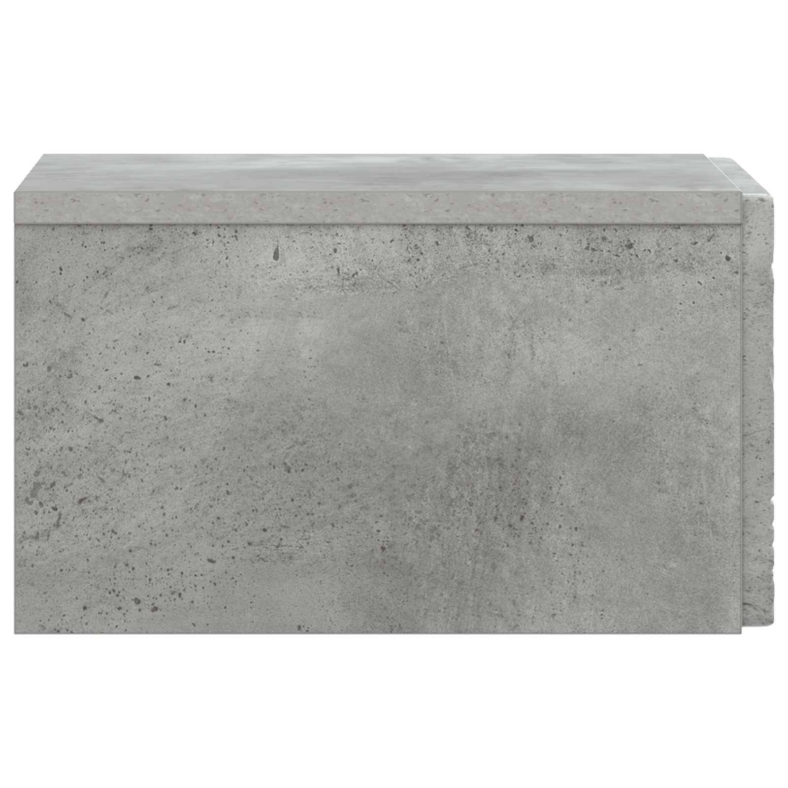vidaXL Wandmontierter Beistelltisch Betongrau 34,5 x 33 x 20 cm