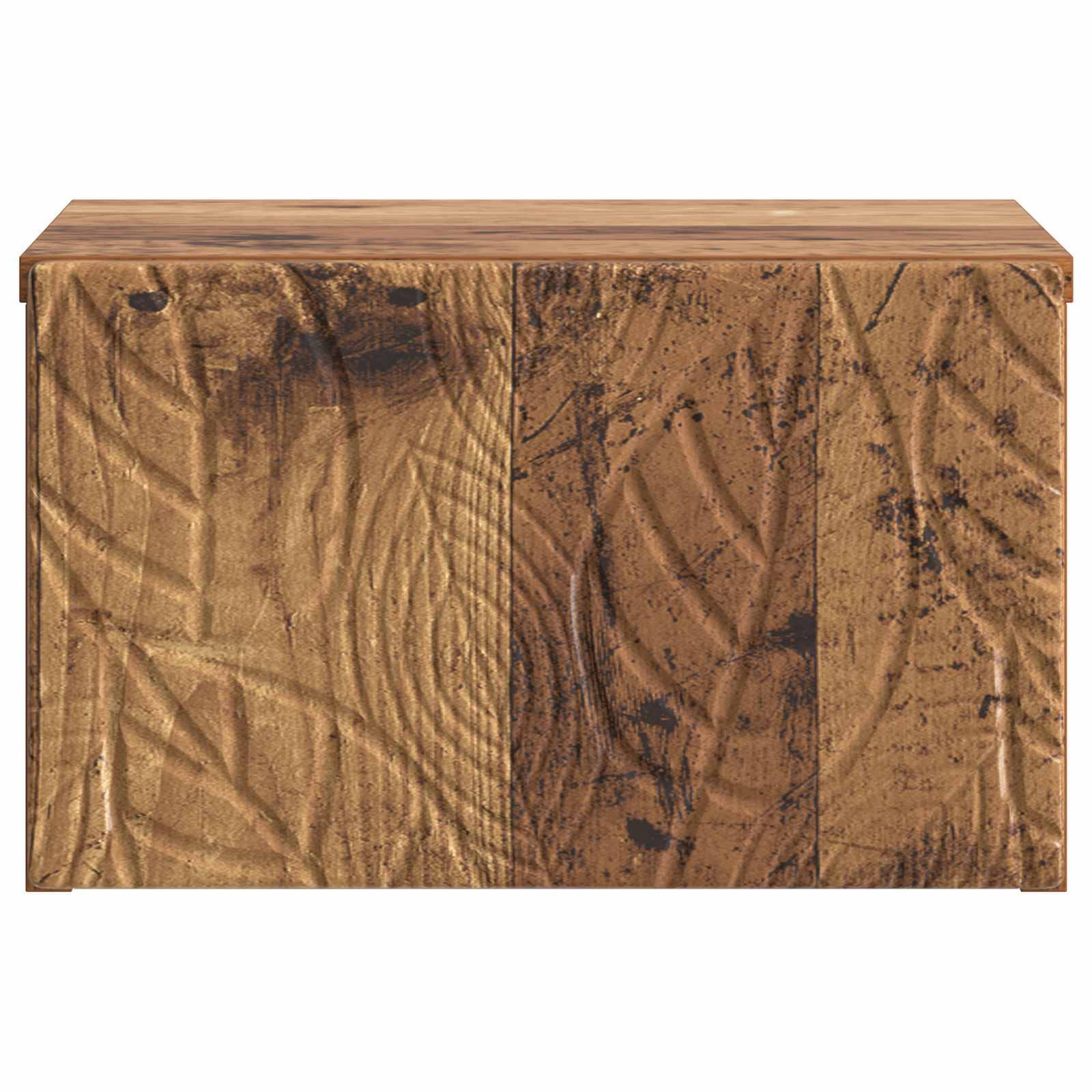 vidaXL Wandmontierter Beistelltisch Altholz 34,5 x 33 x 20 cm