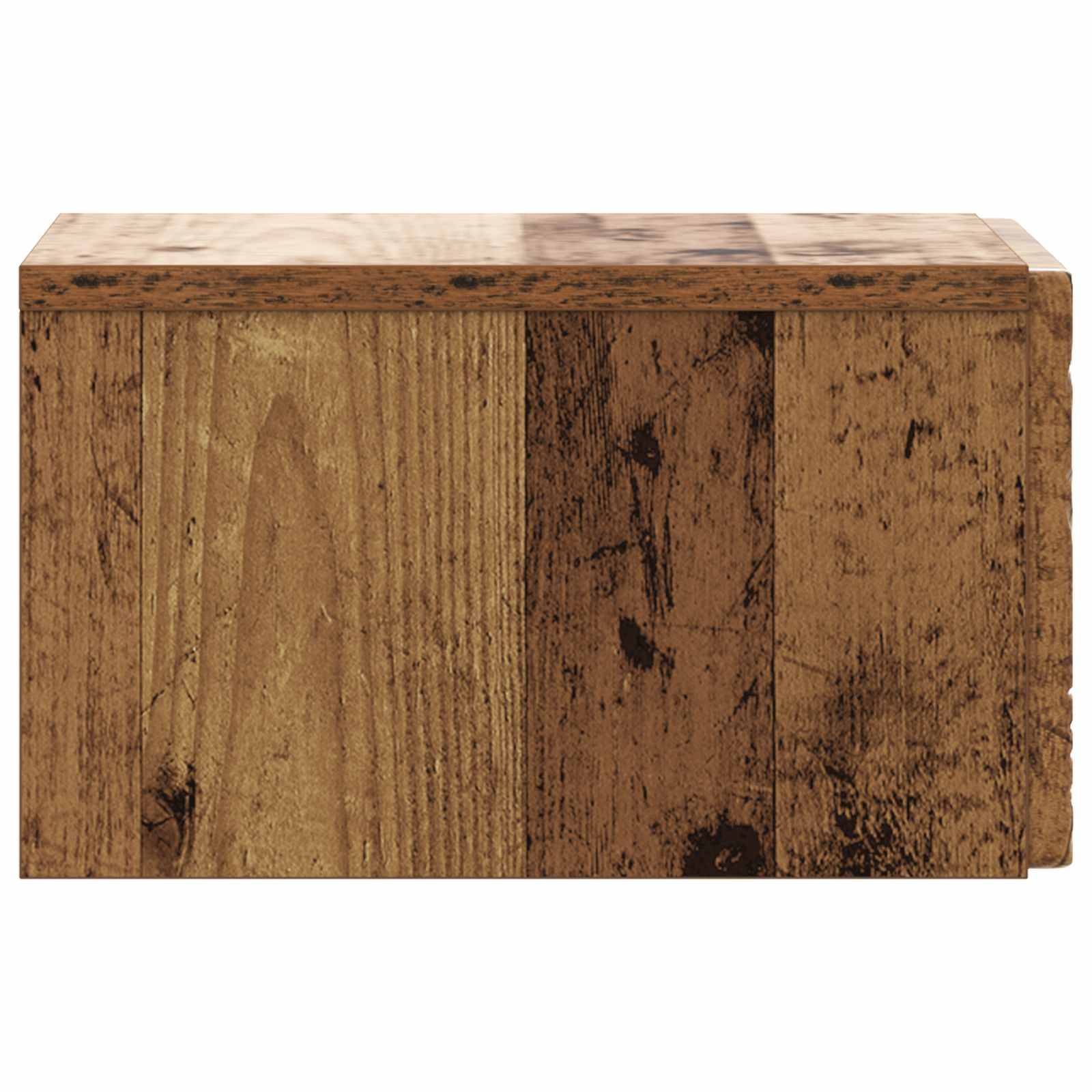 vidaXL Wandmontierter Beistelltisch Altholz 34,5 x 33 x 20 cm