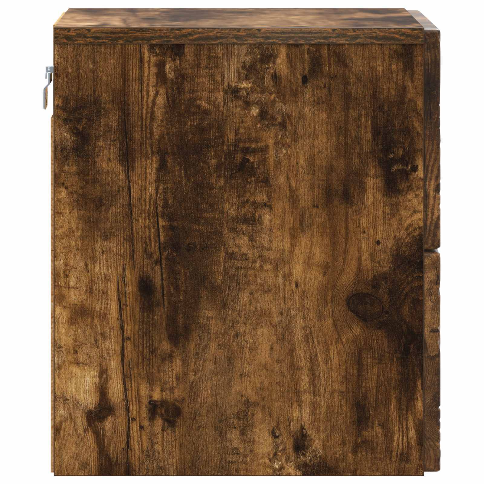vidaXL Wandmontierter Nachttisch Geräucherte Eiche 34,5 x 33 x 40 cm