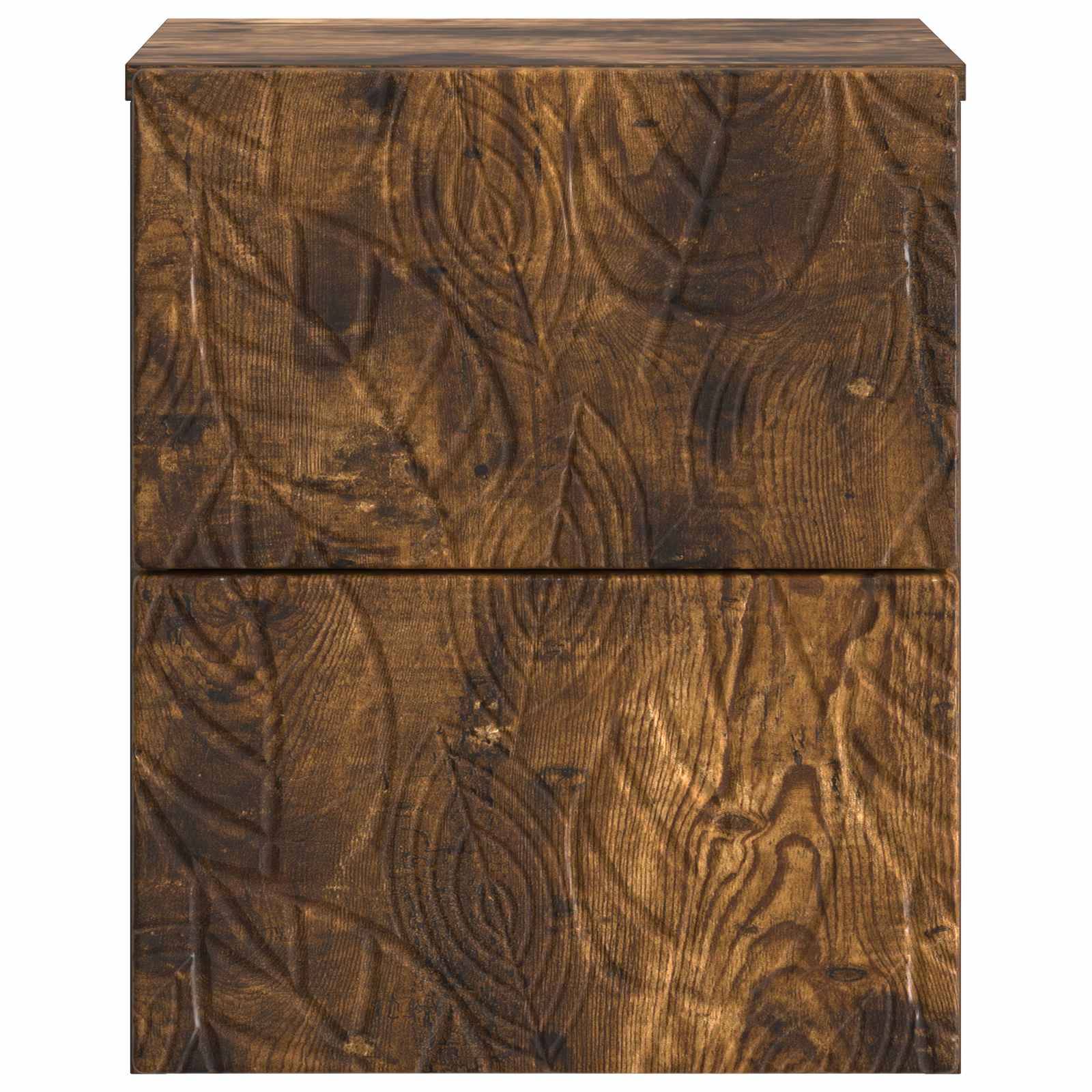 vidaXL Wandmontierter Nachttisch Geräucherte Eiche 34,5 x 33 x 40 cm