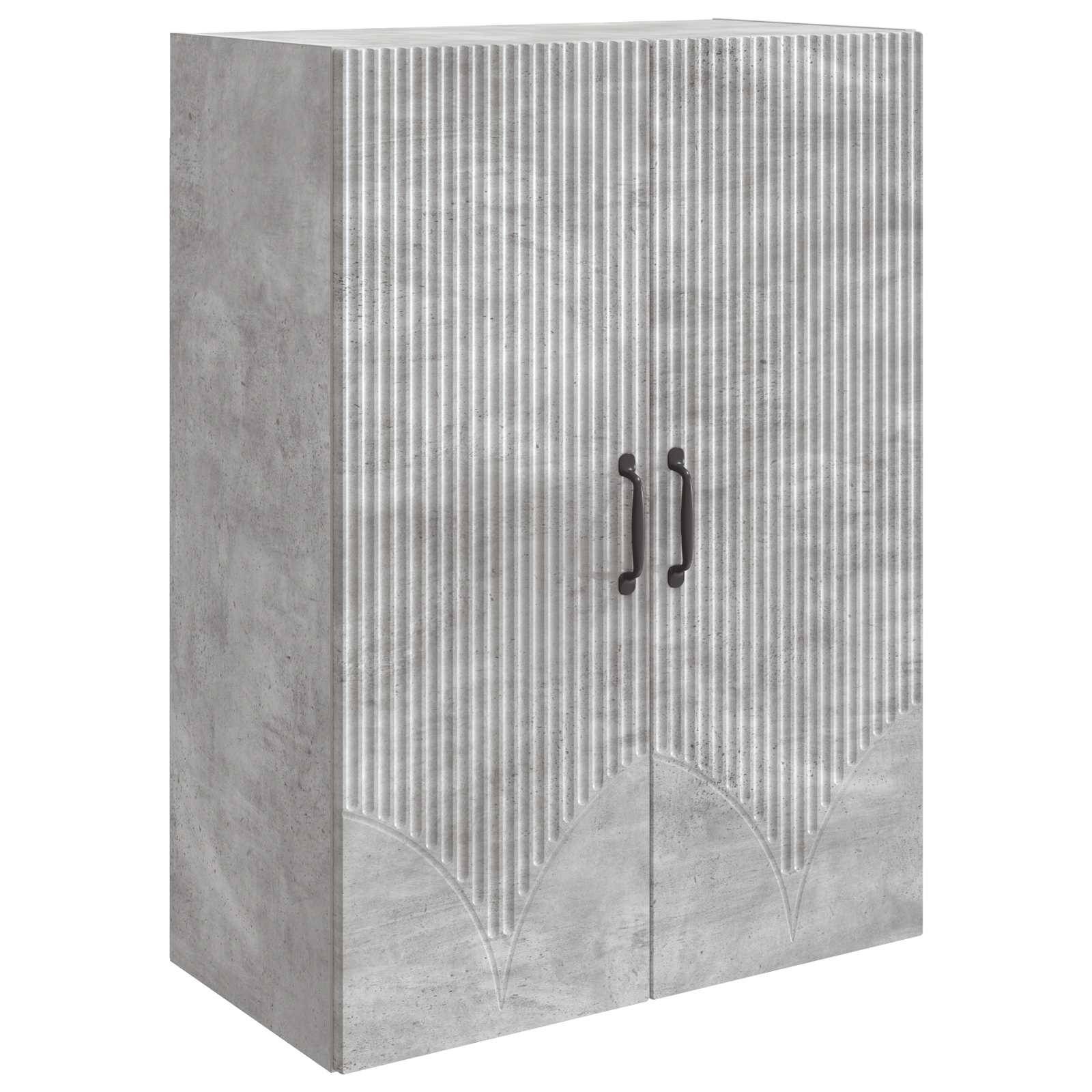 vidaXL Wandschrank Betongrau 66 x 34,5 x 90 cm Holzwerkstoff