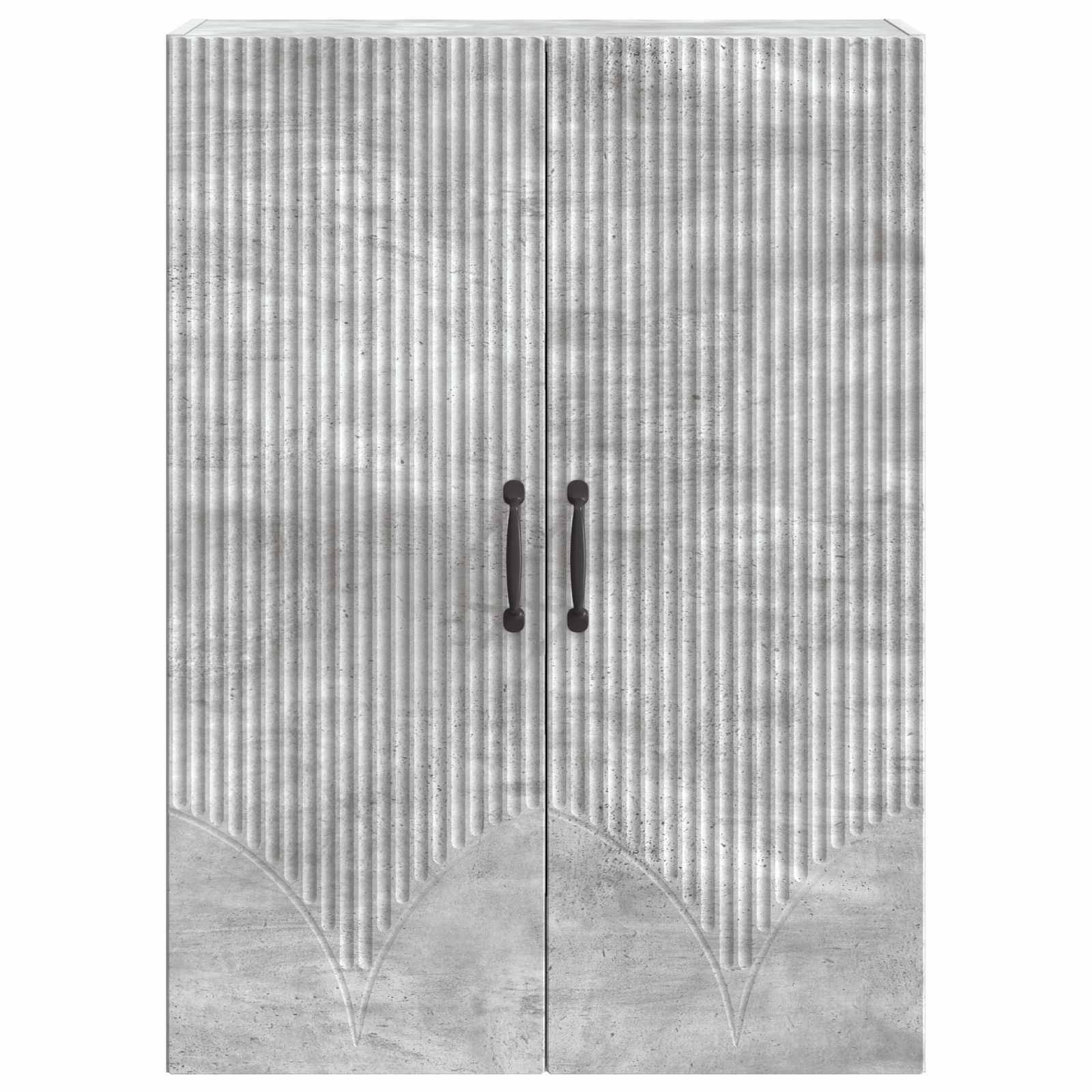 vidaXL Wandschrank Betongrau 66 x 34,5 x 90 cm Holzwerkstoff