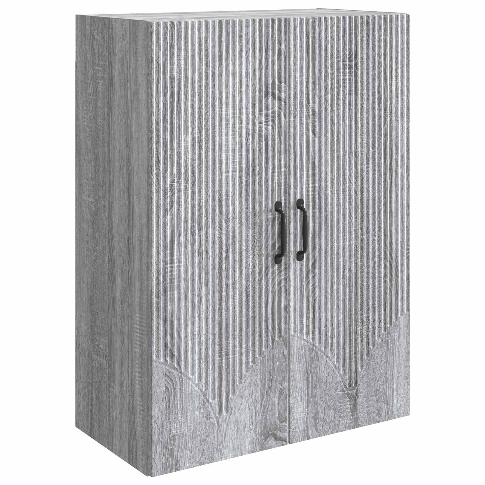vidaXL Wandschrank Grau Sonoma 66 x 34,5 x 90 cm Holzwerkstoff