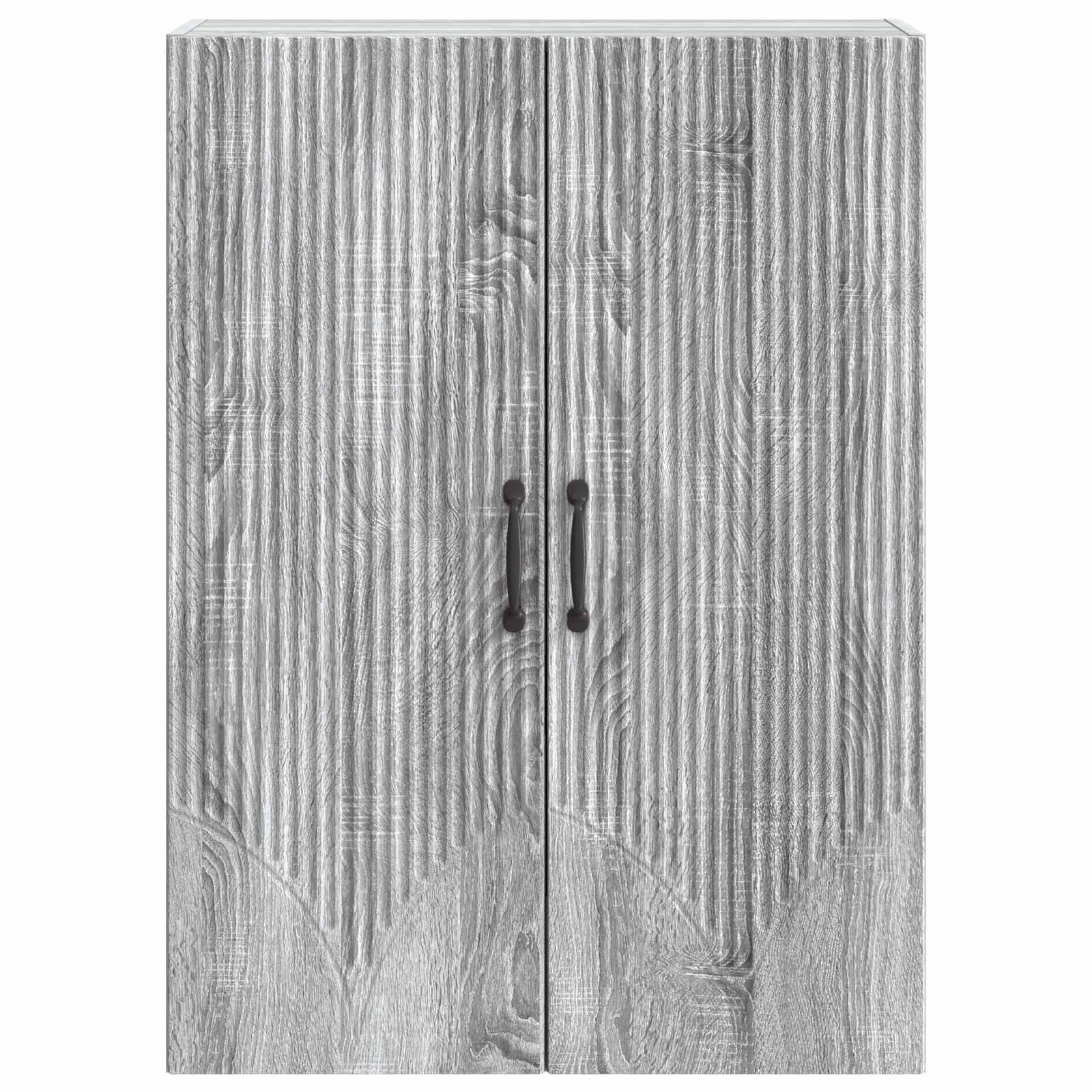 vidaXL Wandschrank Grau Sonoma 66 x 34,5 x 90 cm Holzwerkstoff