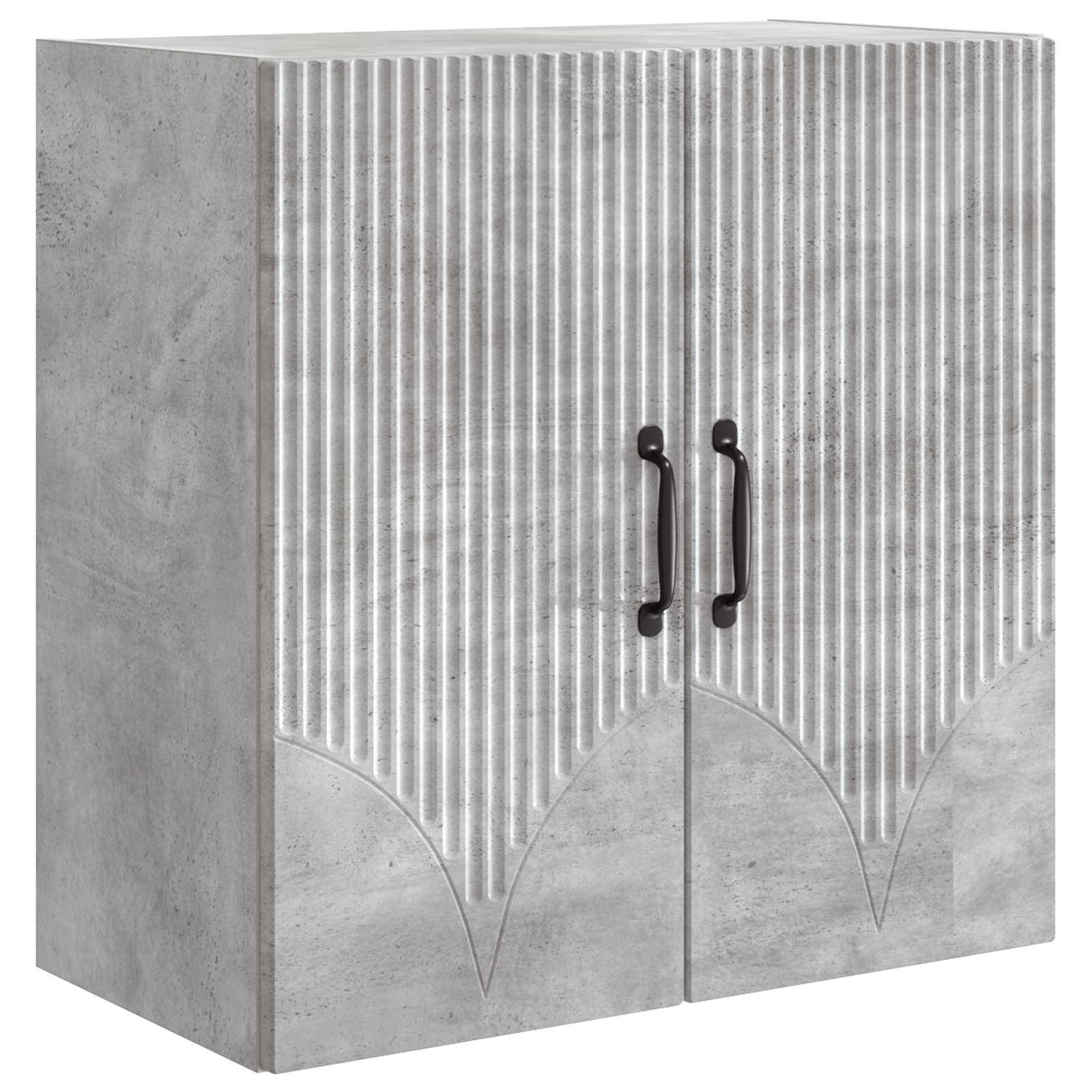 vidaXL Wandschrank Betongrau 59 x 31 x 60 cm Holzwerkstoff