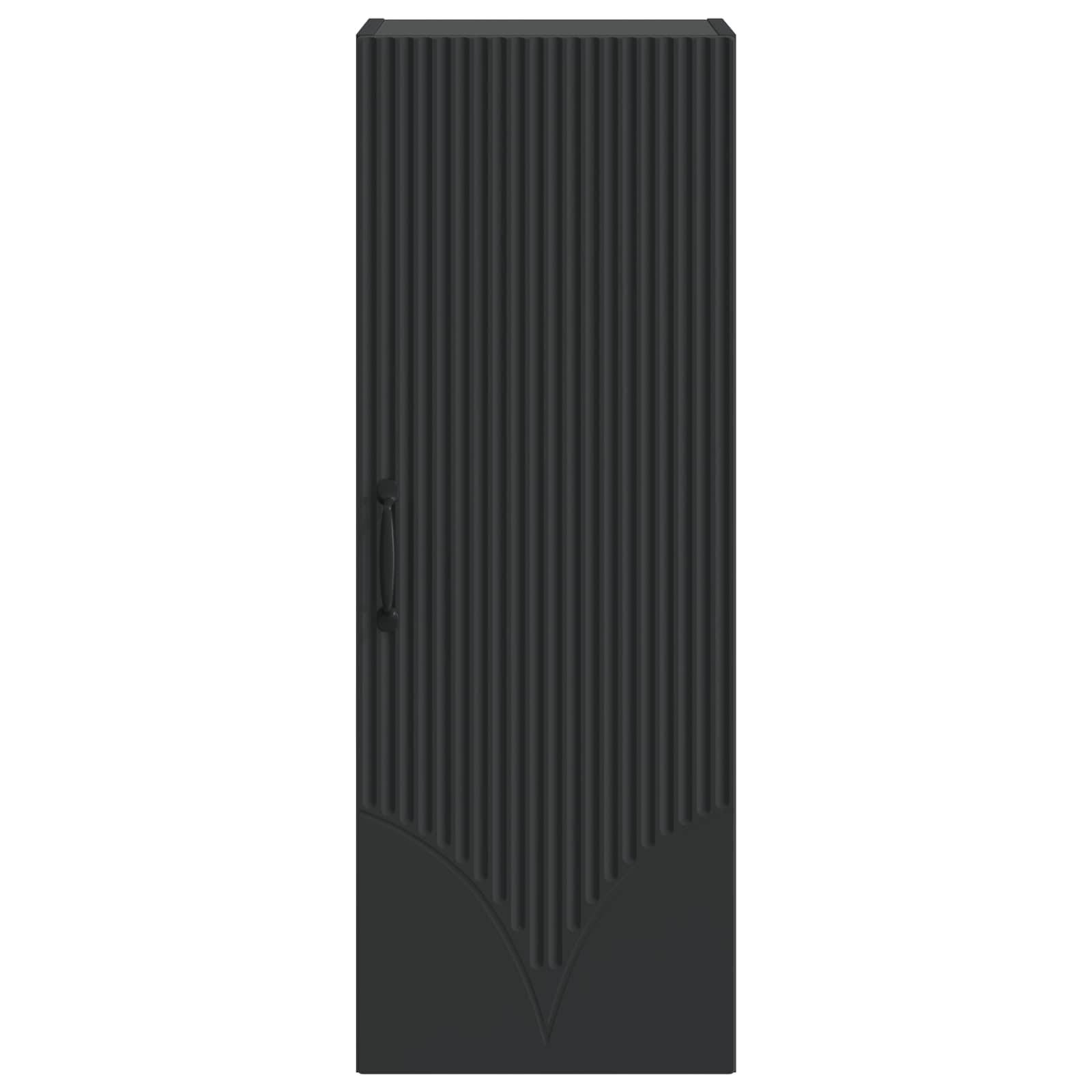 vidaXL Wandschrank Schwarz 33 x 34,5 x 90 cm Holzwerkstoff