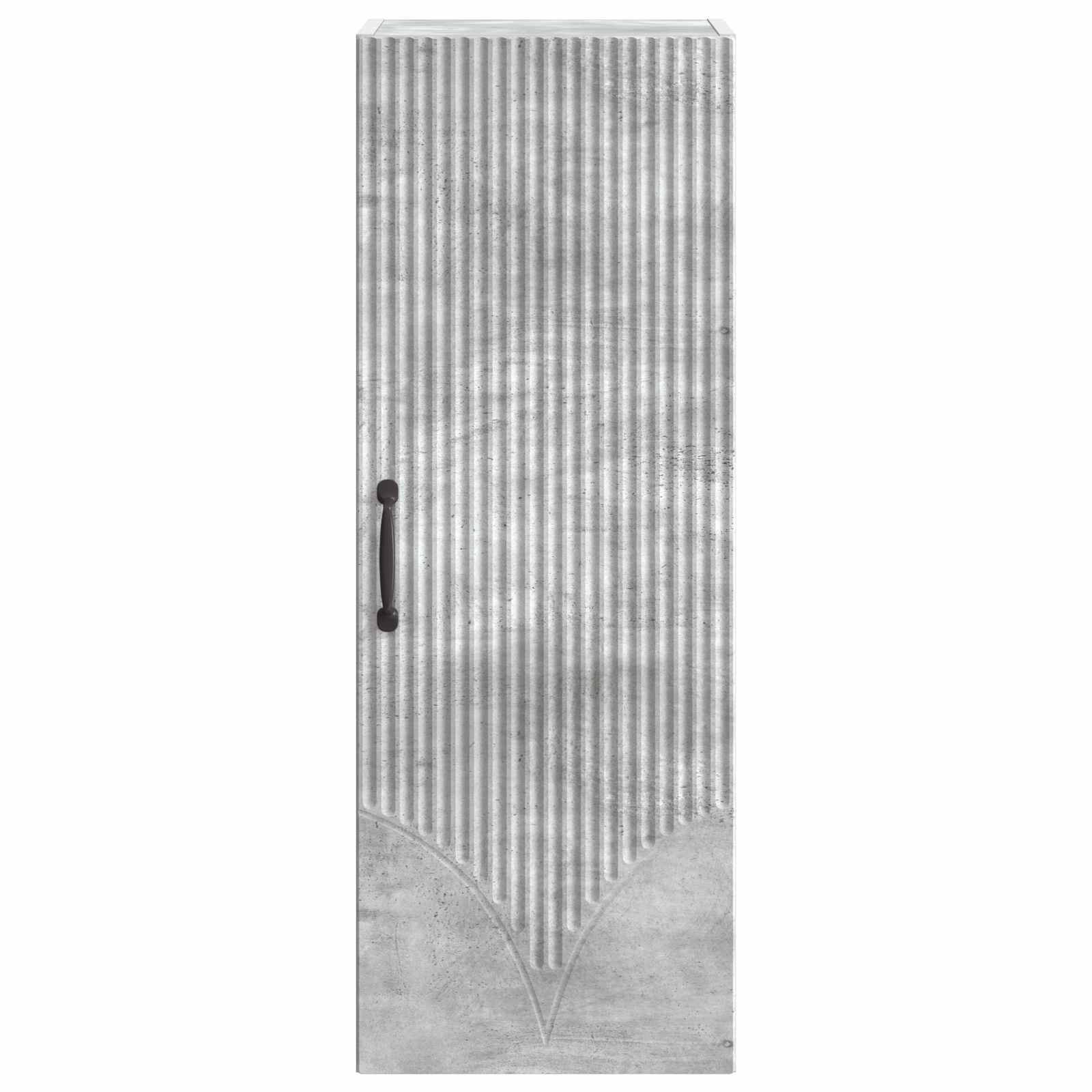 vidaXL Wandschrank Betongrau 33 x 34,5 x 90 cm Holzwerkstoff