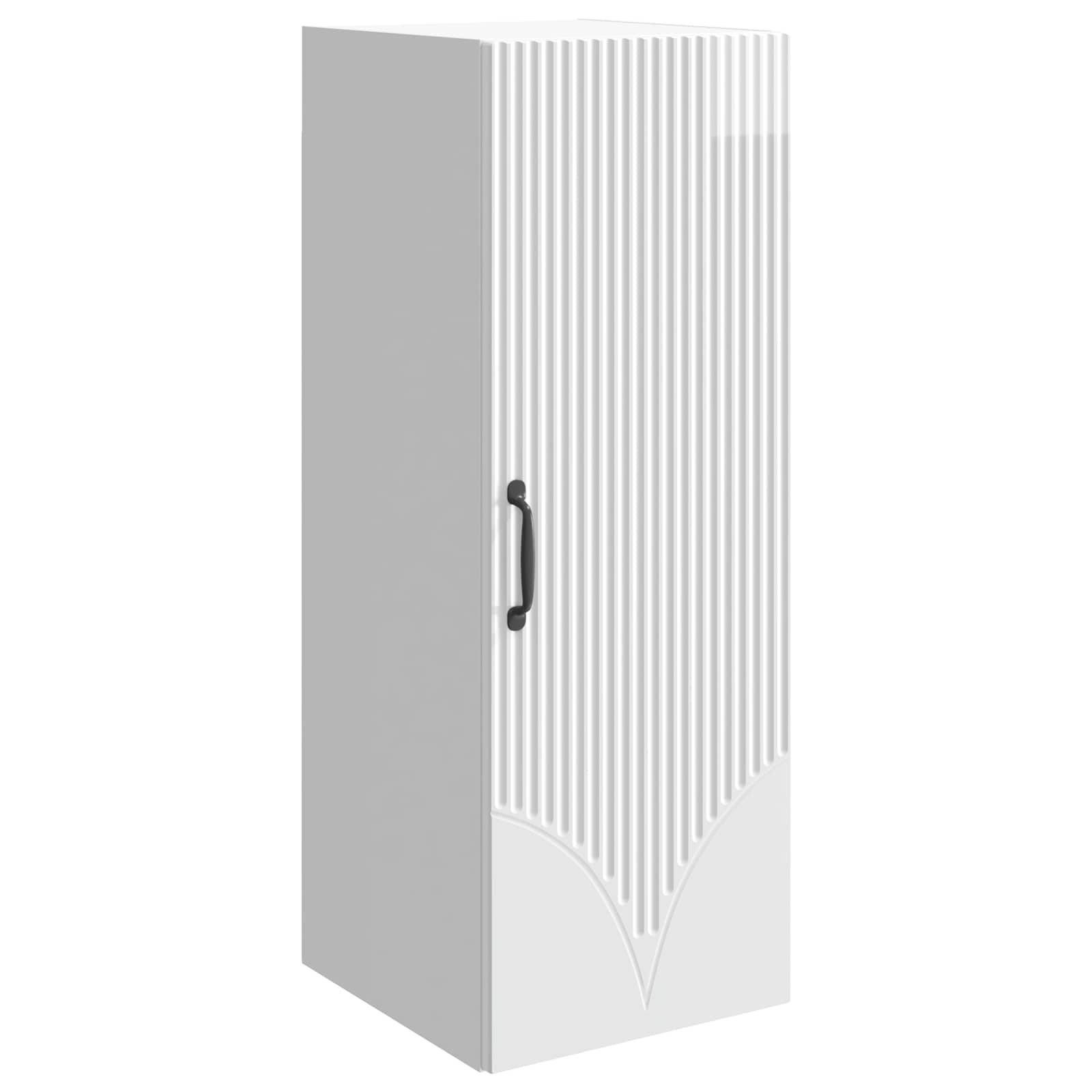 vidaXL Wandschrank Hochglanz Weiß 33 x 34,5 x 90 cm Holzwerkstoff