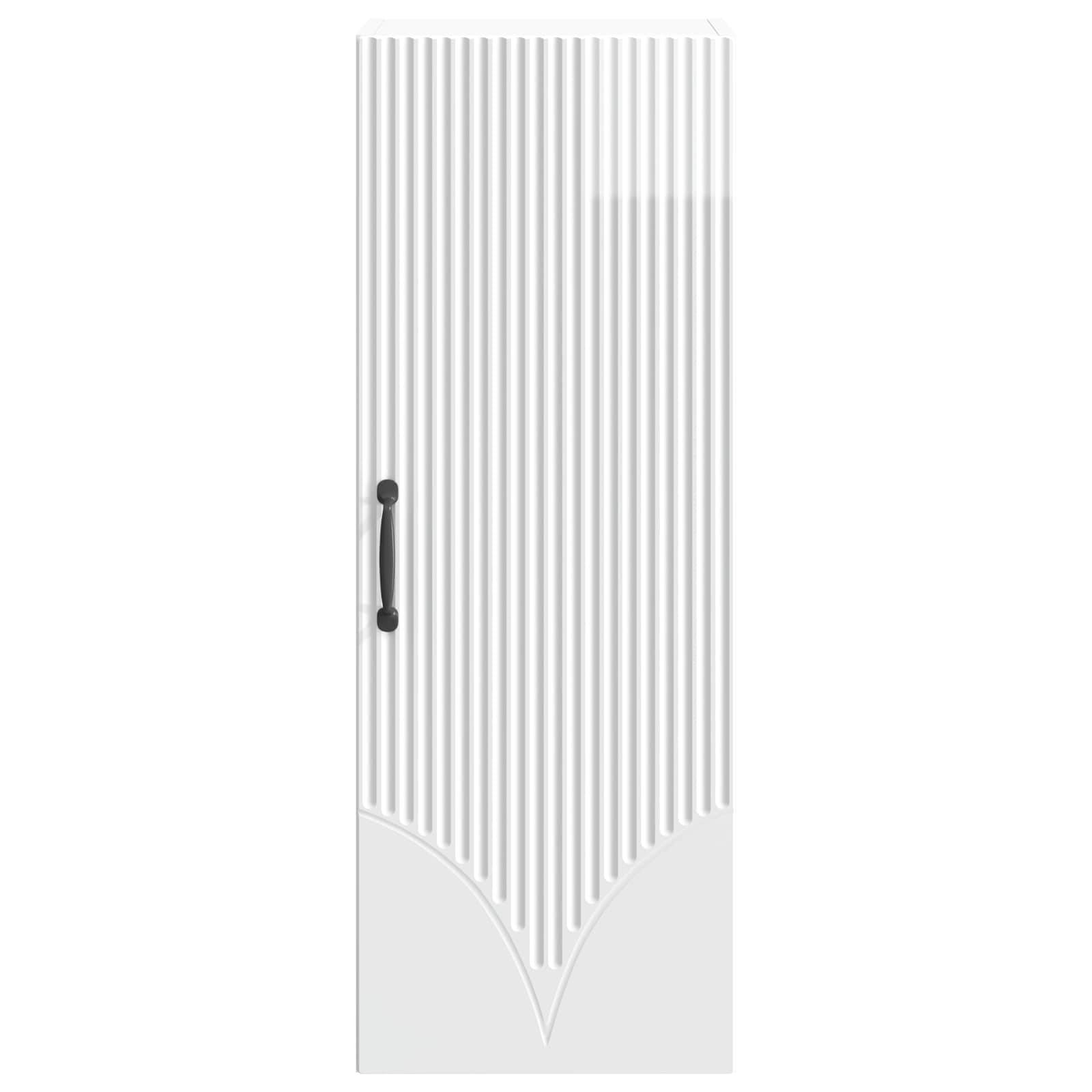 vidaXL Wandschrank Hochglanz Weiß 33 x 34,5 x 90 cm Holzwerkstoff