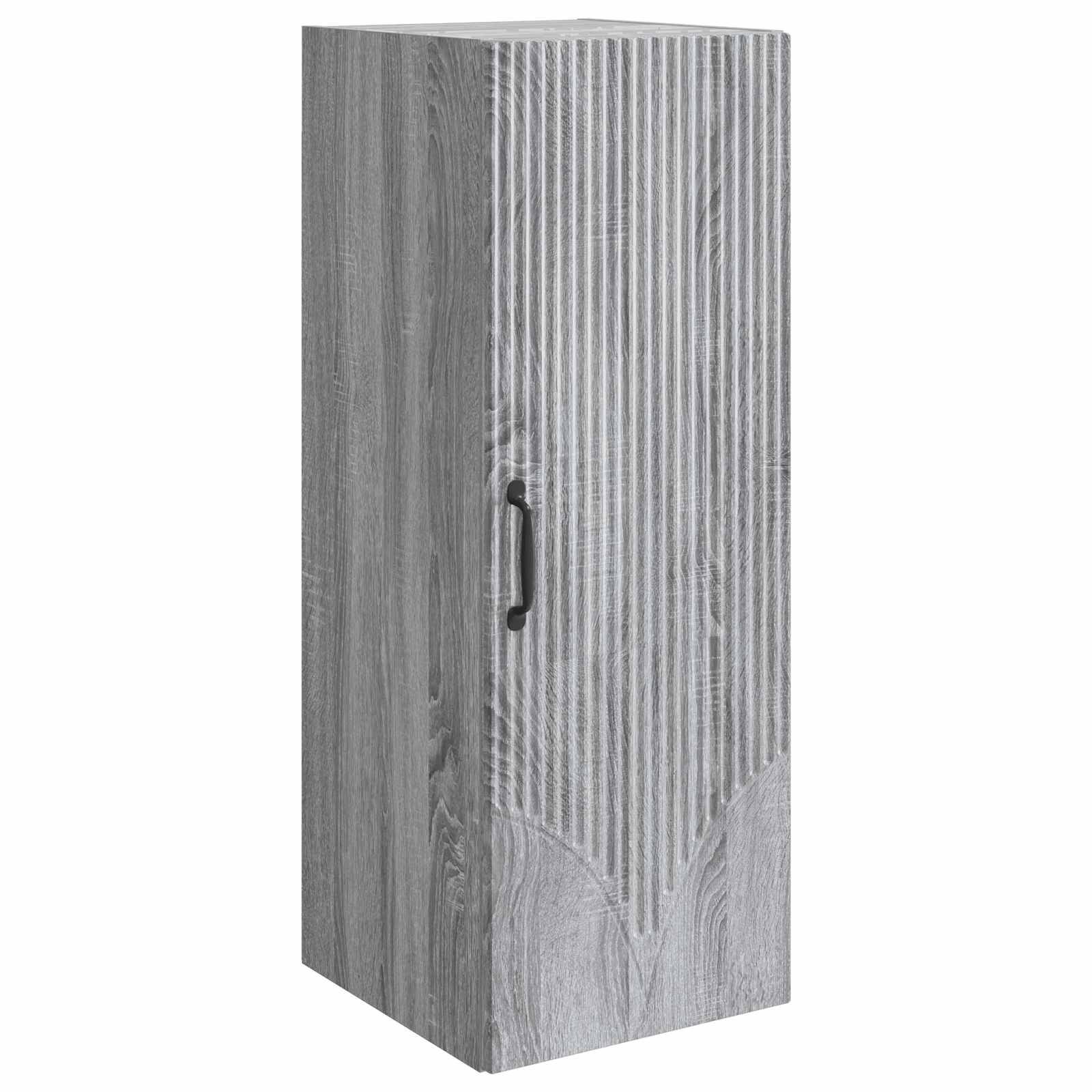 vidaXL Wandschrank Grau Sonoma 33 x 34,5 x 90 cm Holzwerkstoff