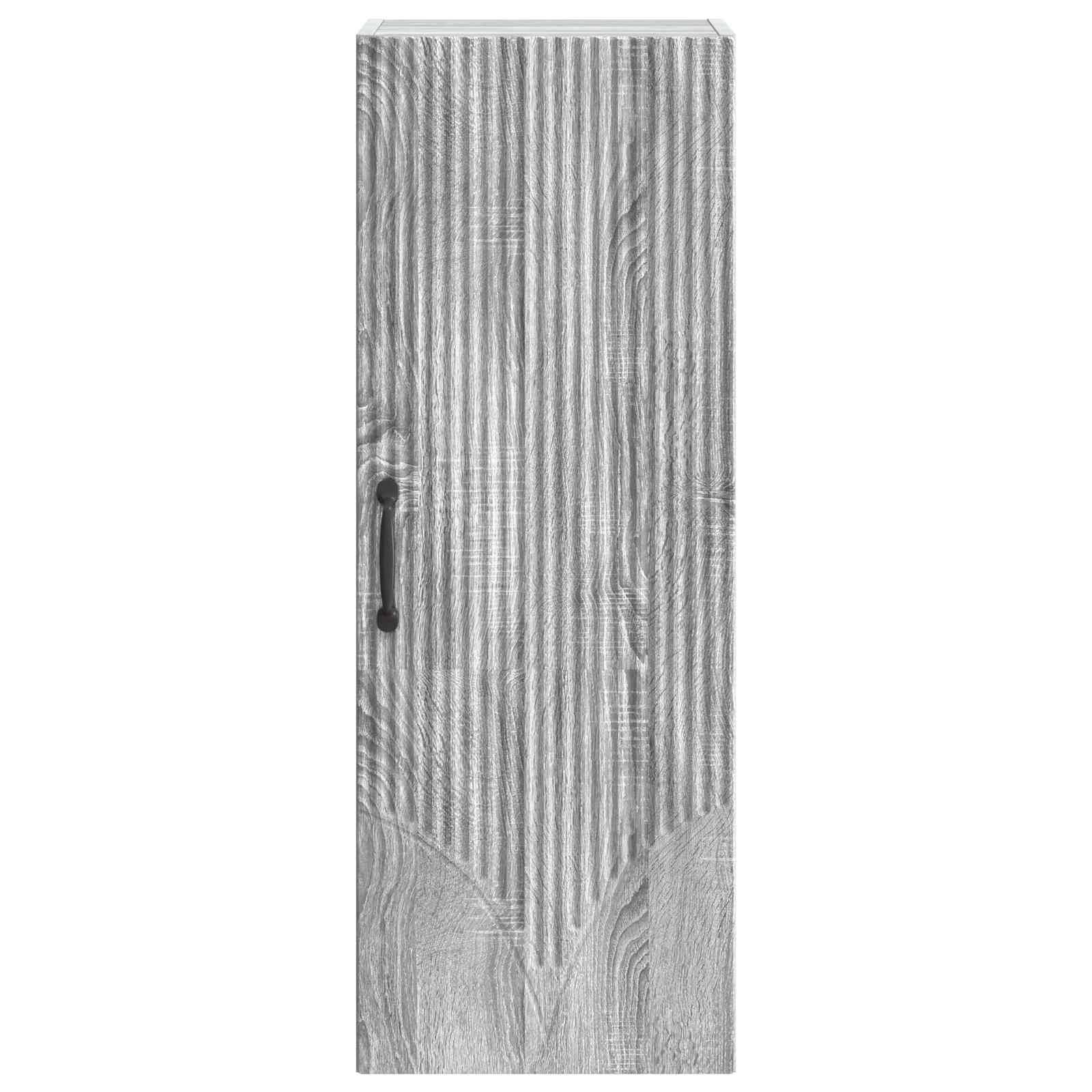 vidaXL Wandschrank Grau Sonoma 33 x 34,5 x 90 cm Holzwerkstoff