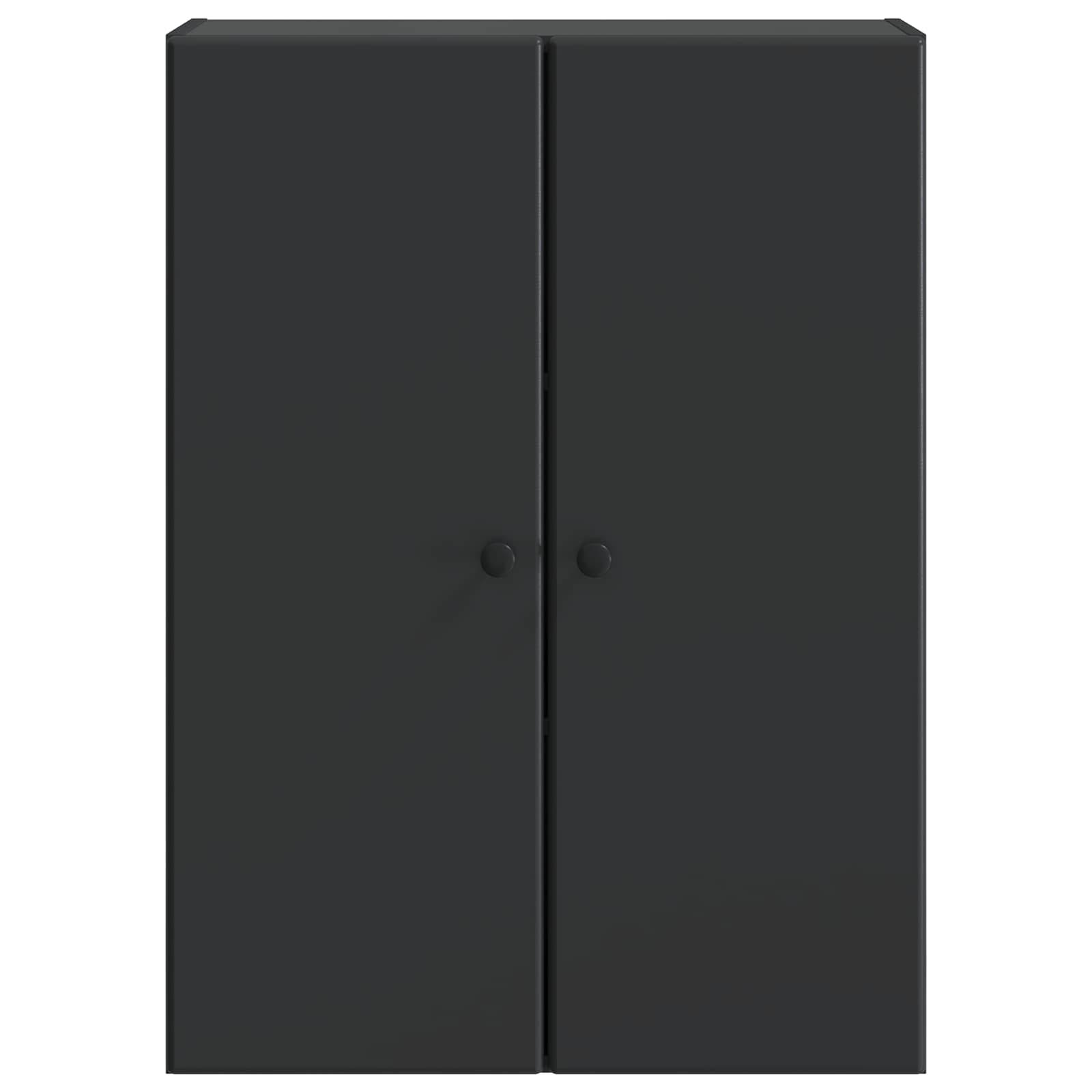 vidaXL Wandschrank Schwarz 66 x 34,5 x 90 cm Holzwerkstoff